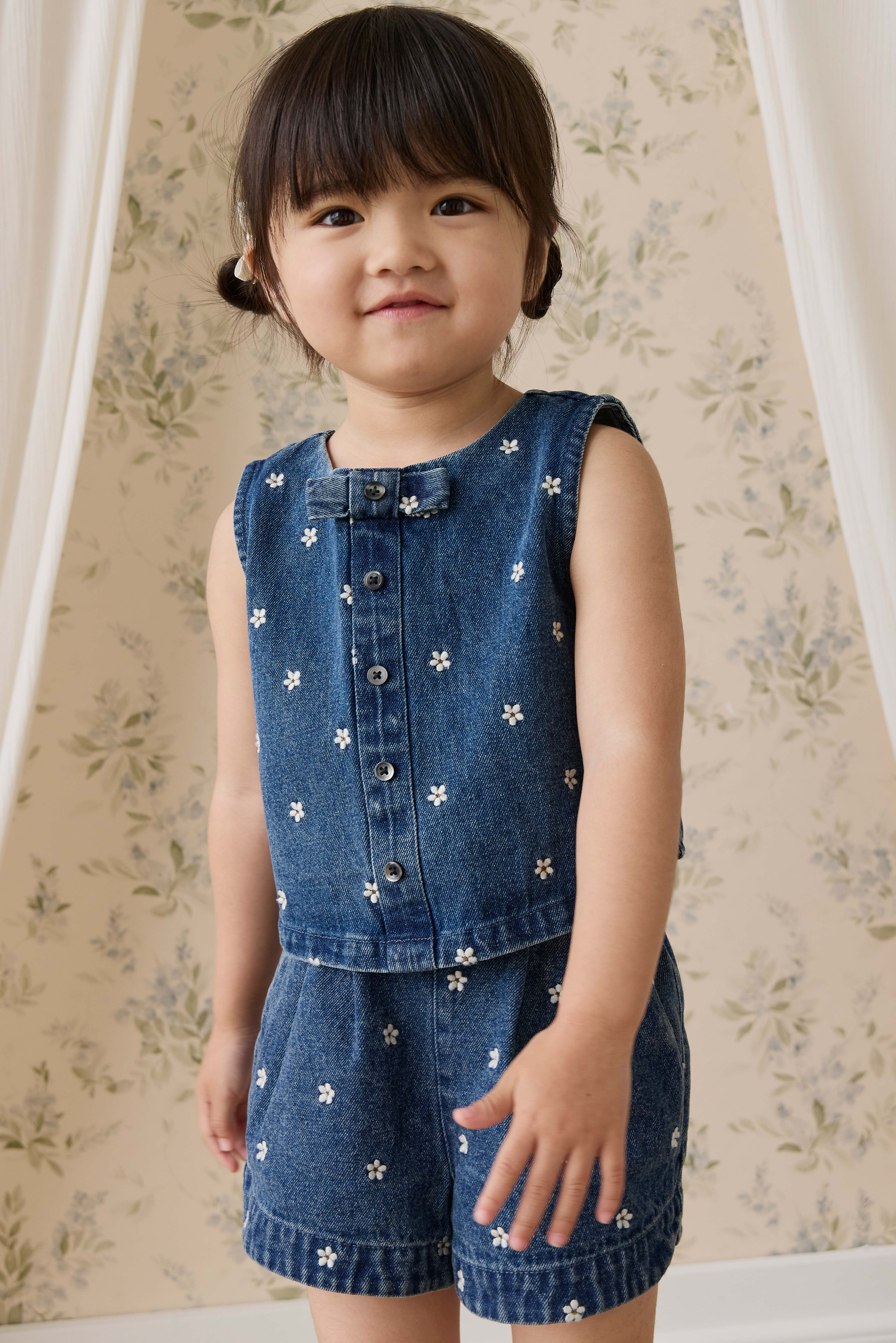 Jardine Short-Josie Floral Denim - Image 6