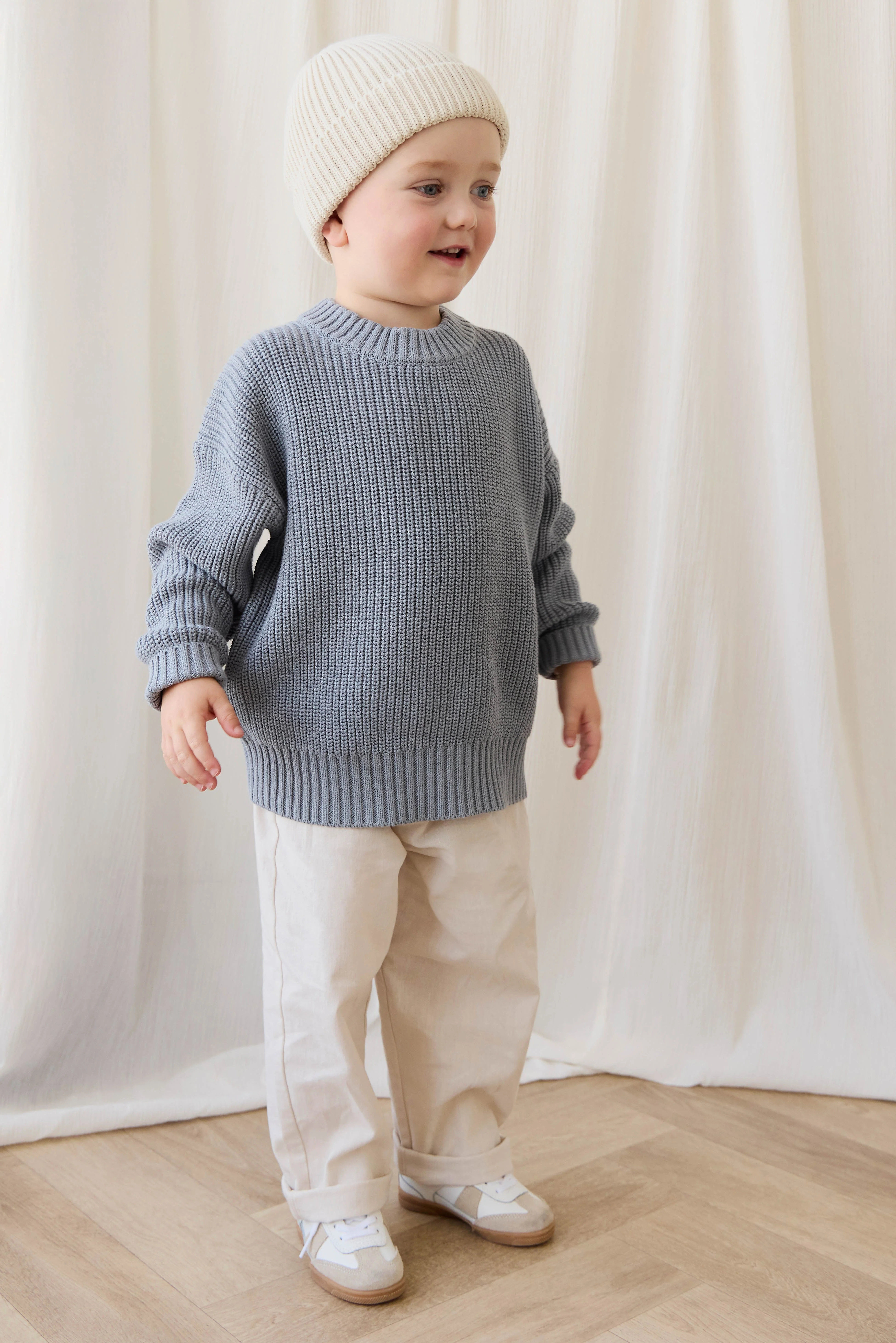 Johan Knit Jumper-Dawn - Image 4