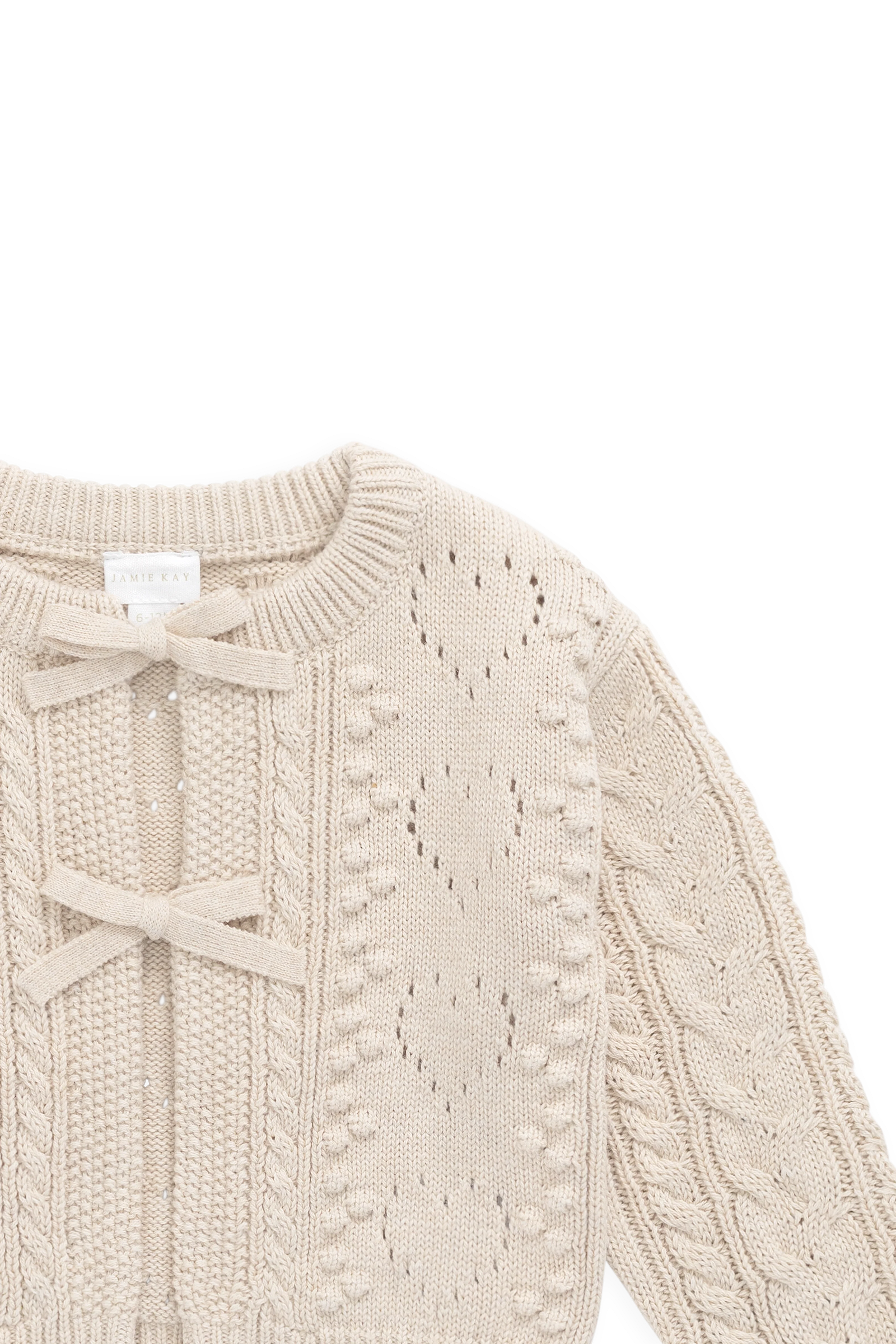 Josephine Cardigan - Light Oatmeal Marle - Image 12