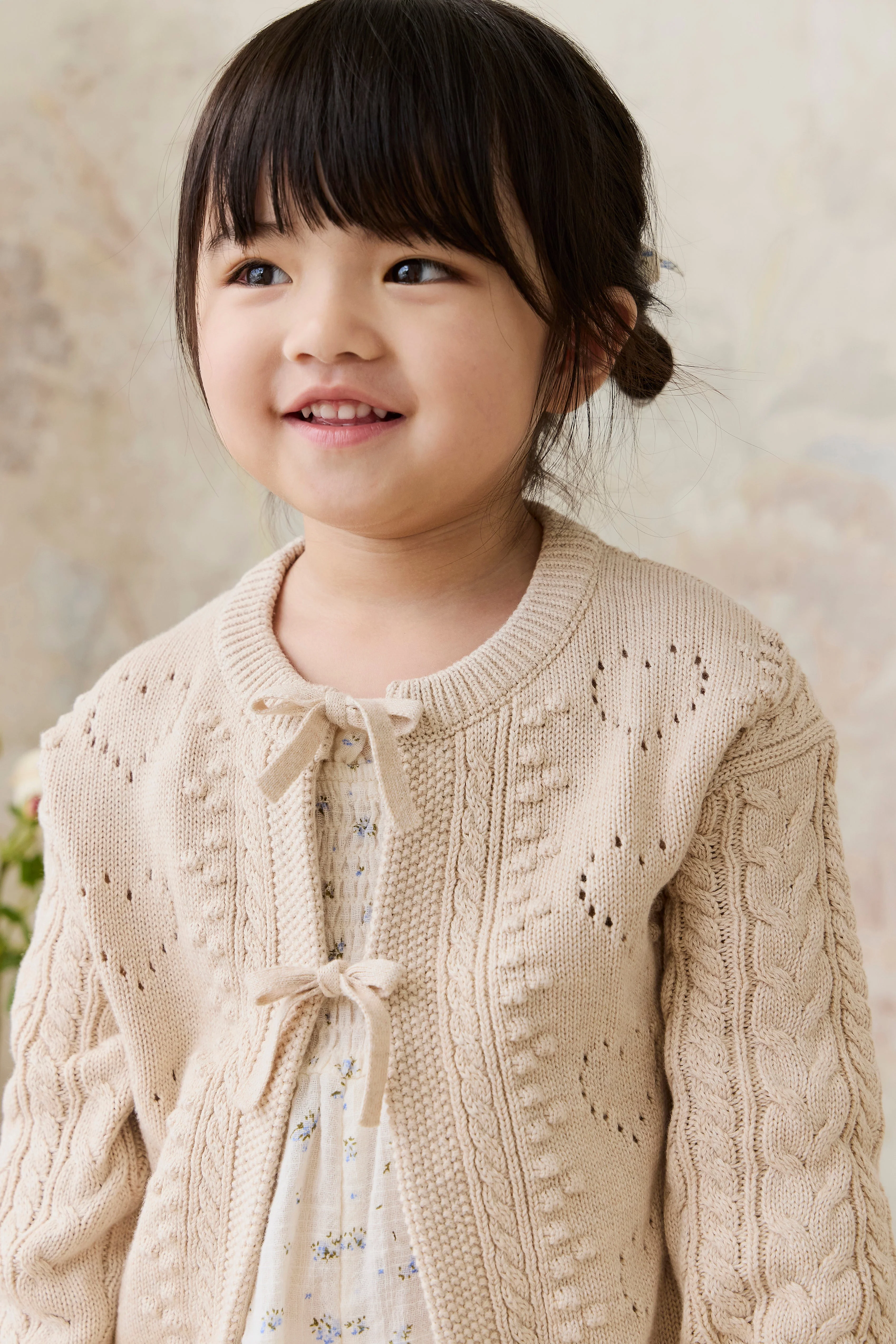 Josephine Cardigan - Light Oatmeal Marle - Image 3