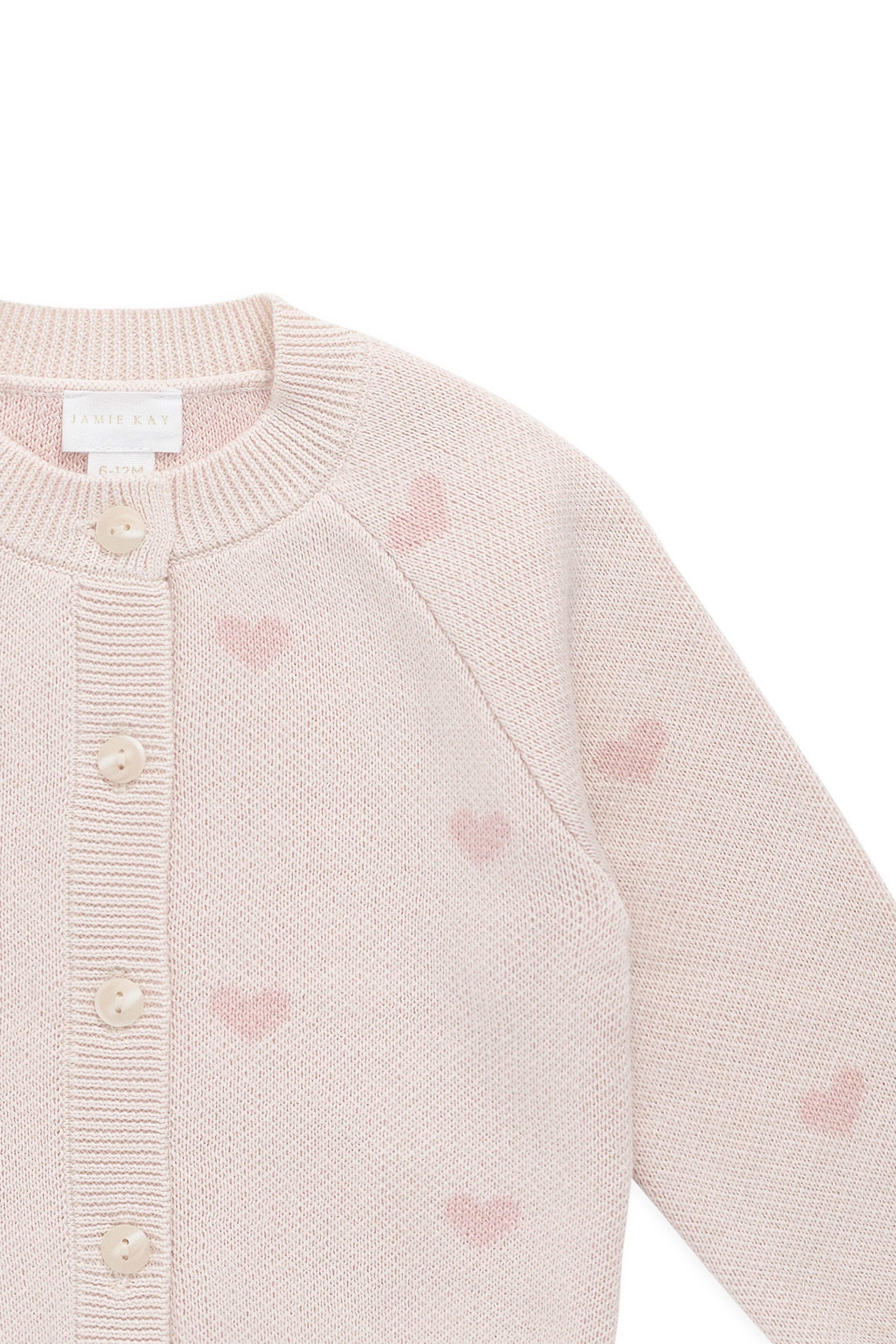 Kate Cardigan-Kate Heart Jacquard Cotton Candy - Image 5
