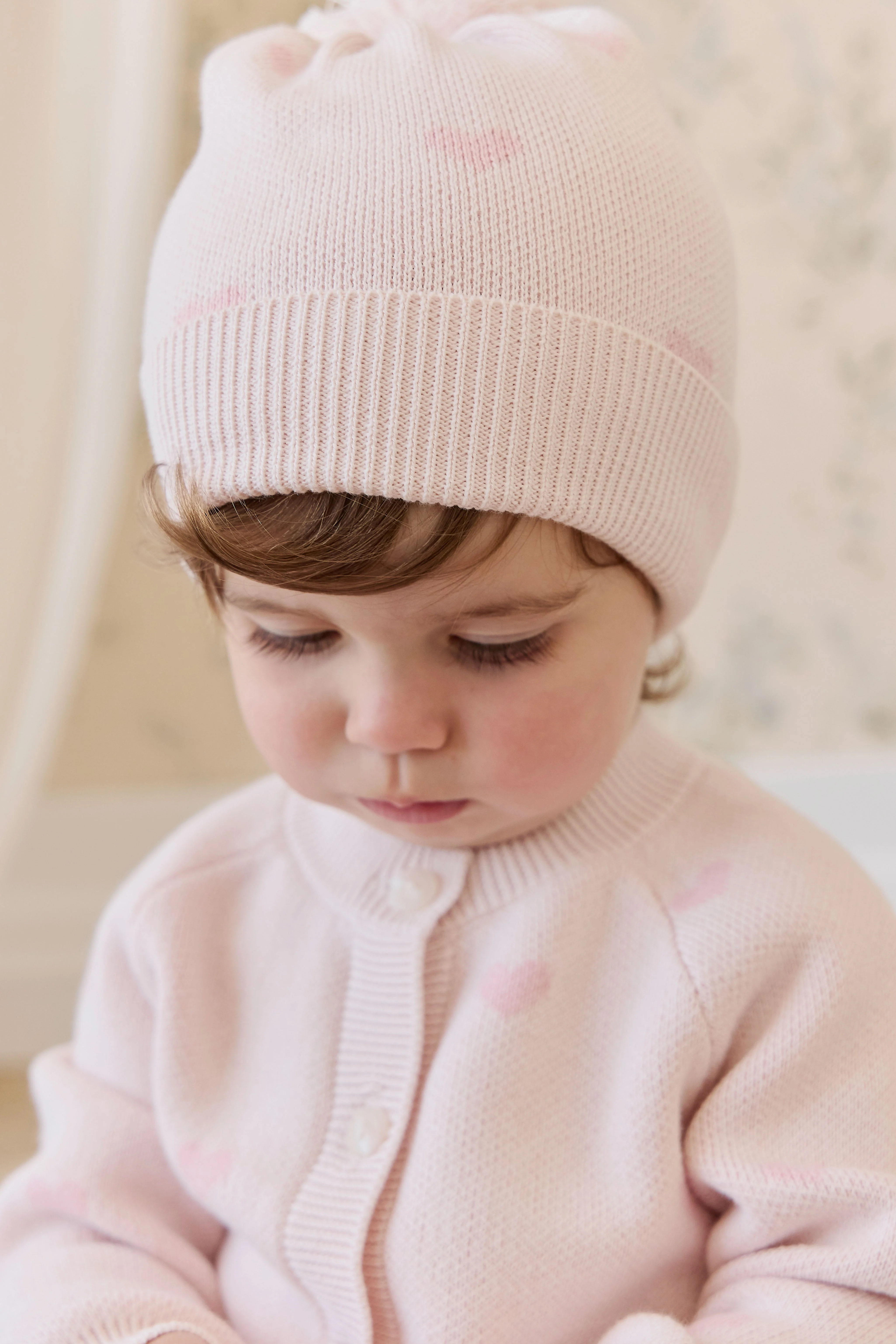 Kate Hat-Kate Heart Jacquard Cotton Candy - Image 3
