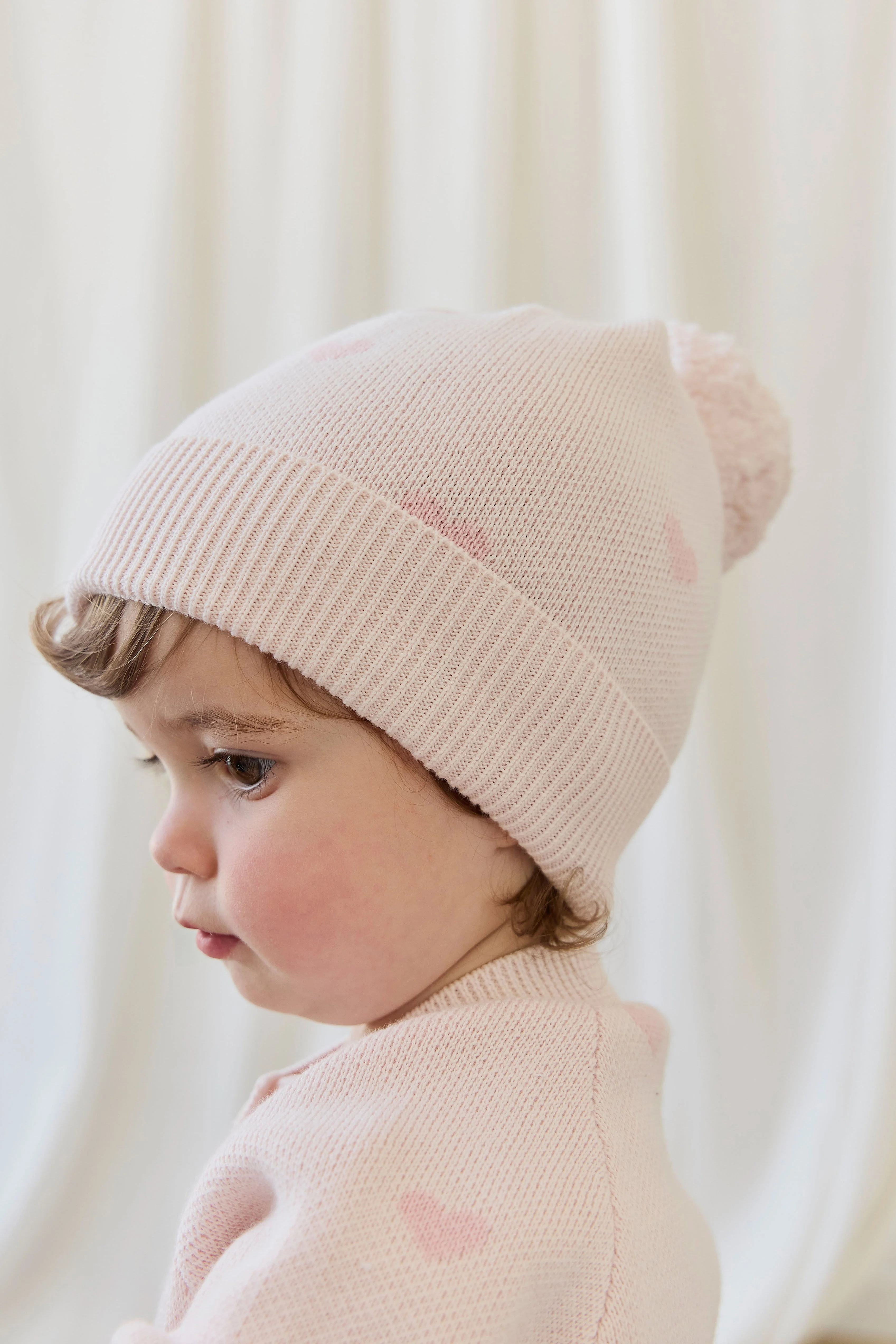 Kate Hat-Kate Heart Jacquard Cotton Candy - Image 5
