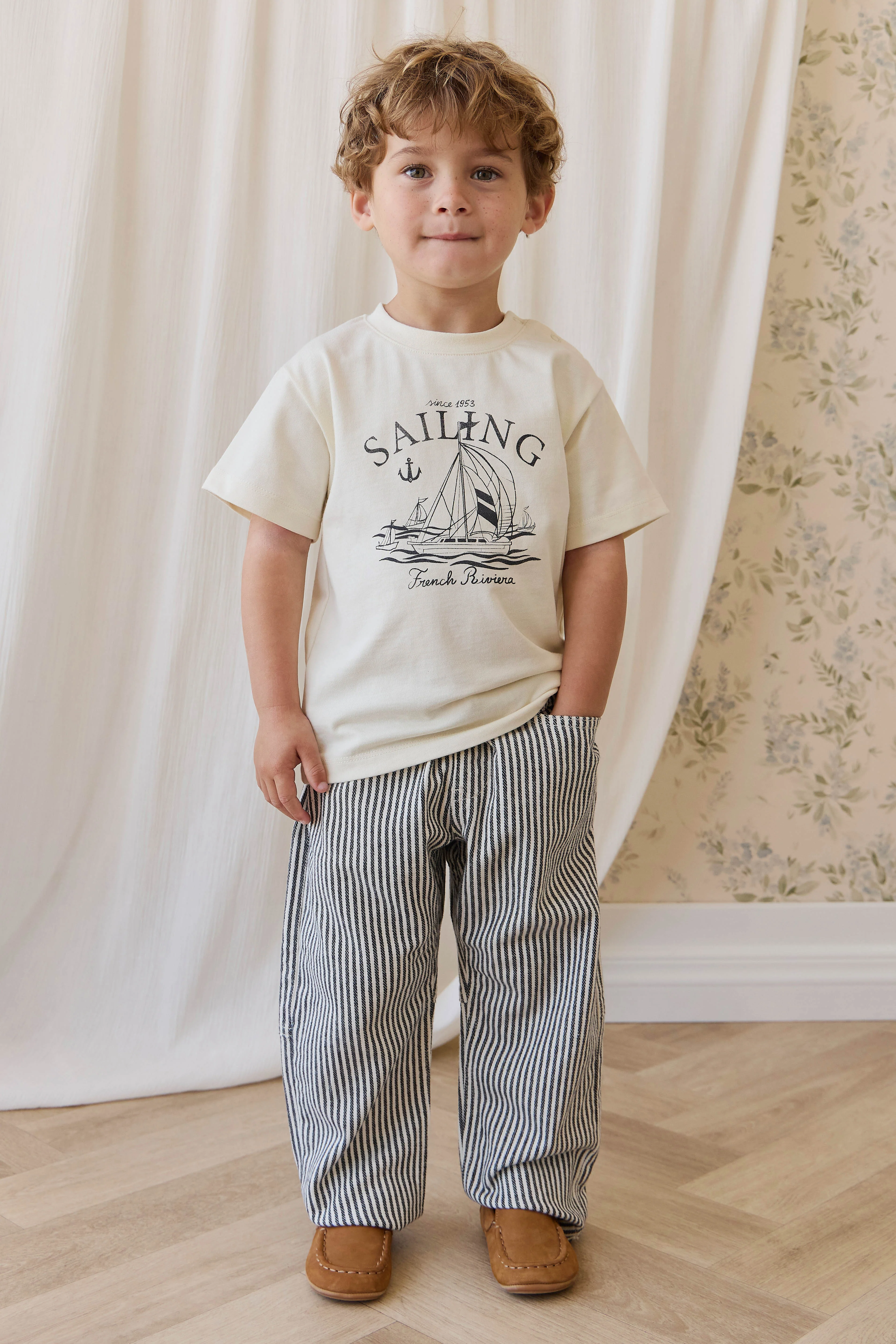 Kingsley Pant-Sailor Stripe Eclipse / Cloud - Image 3