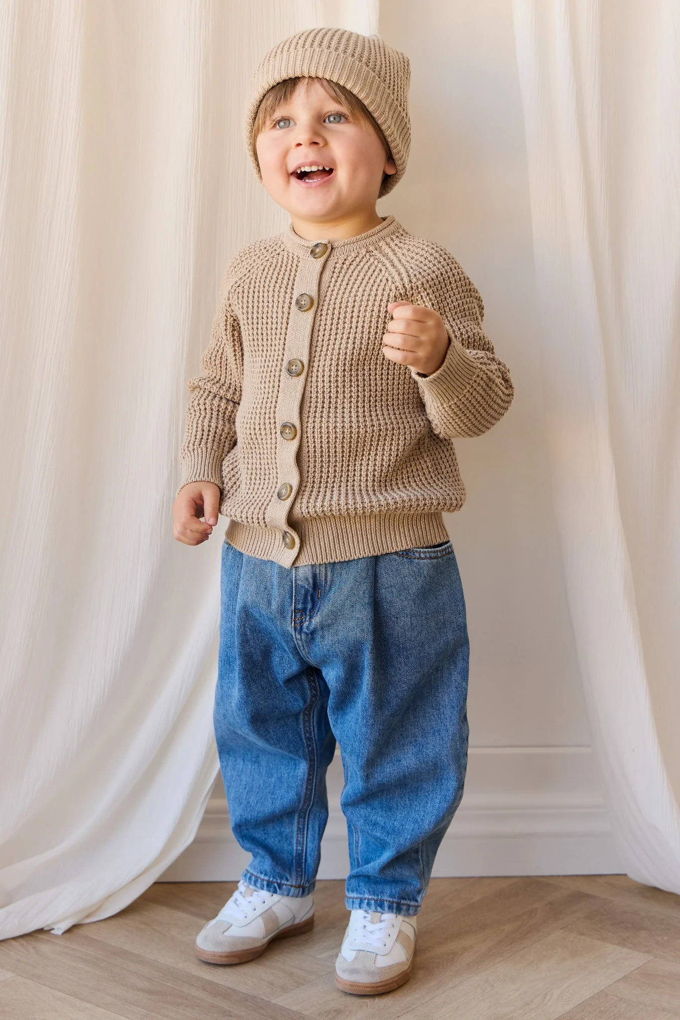 Lane Knit Cardigan - Sand Dune Marle - Image 3