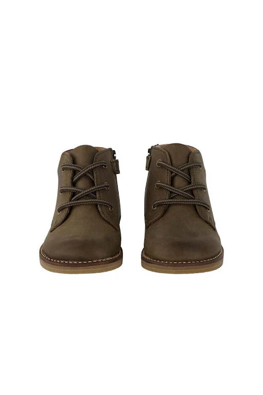 Leather Boot - Olive - Image 2