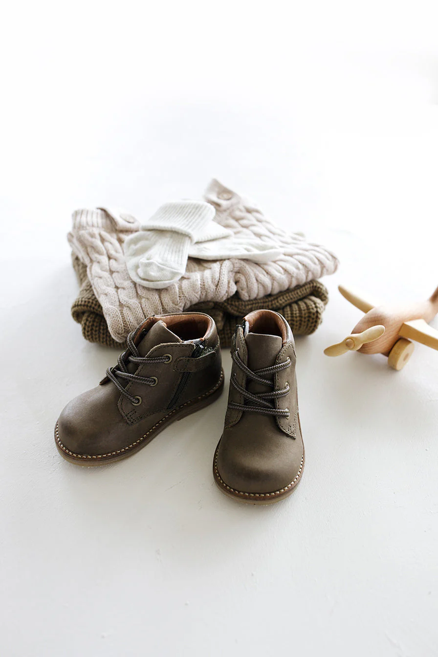 Leather Boot - Olive - Image 5
