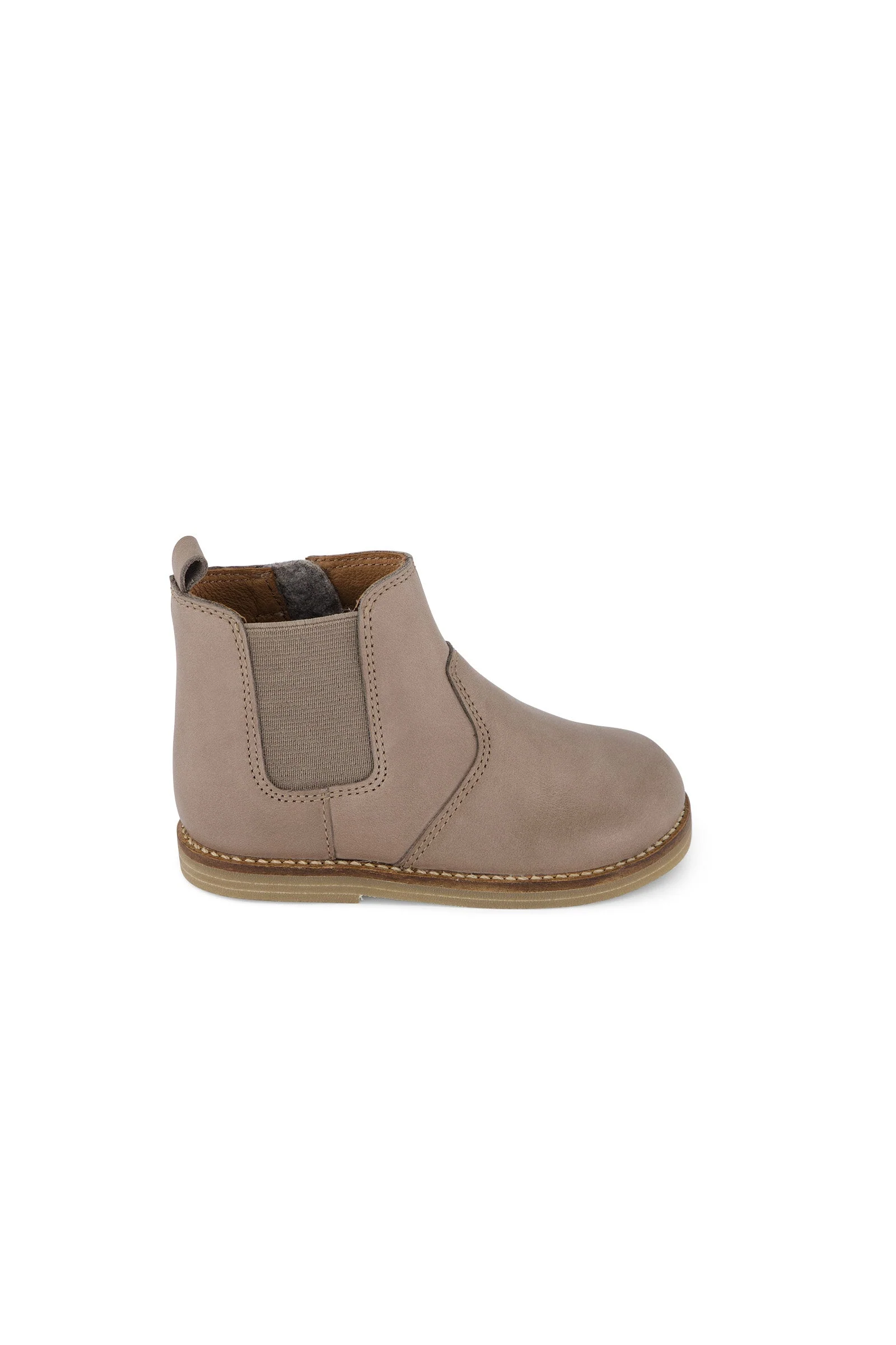 Leather Boot with Elastic - Tweed - Image 2