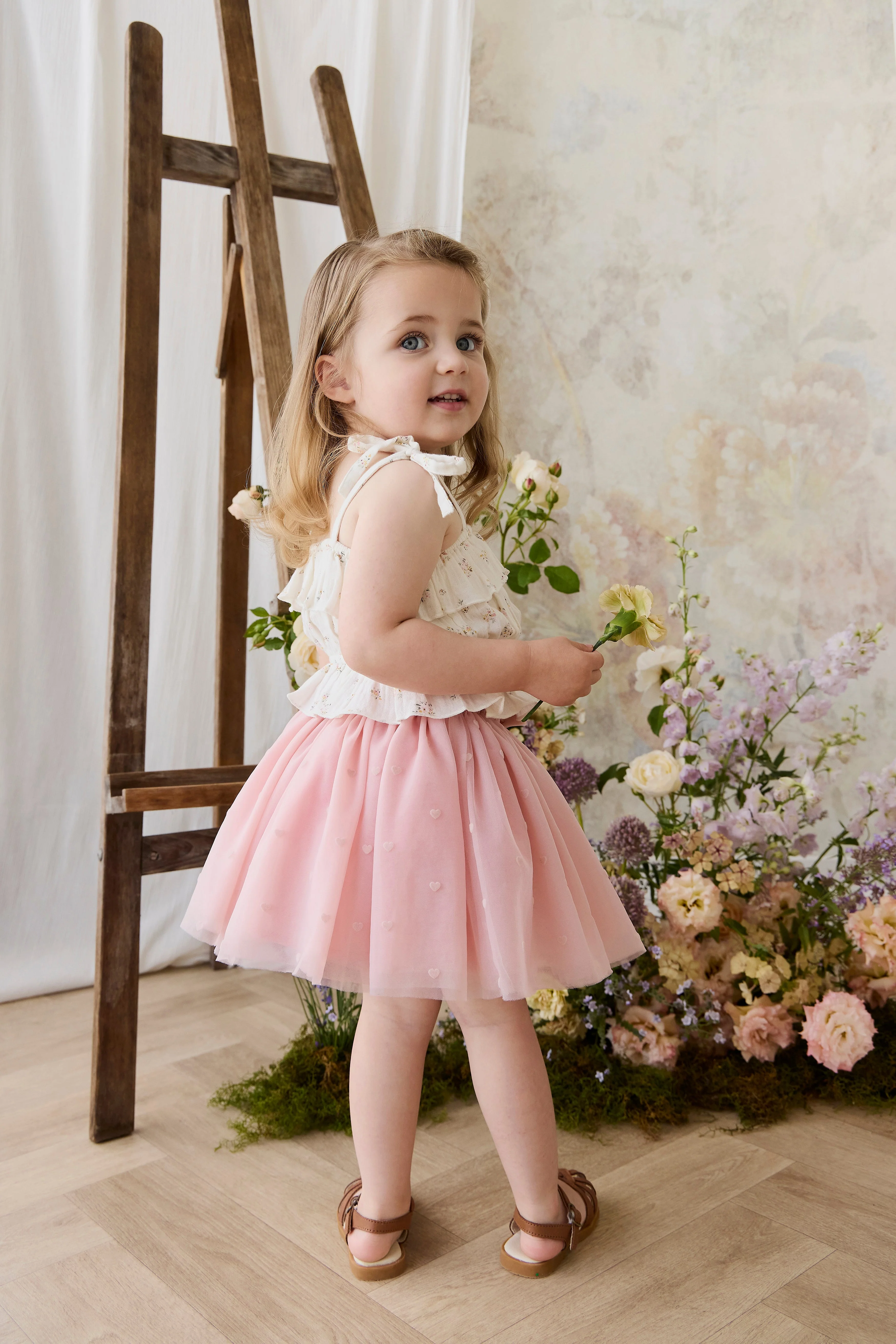 Lottie Skirt - Petite Heart Carnation - Image 8