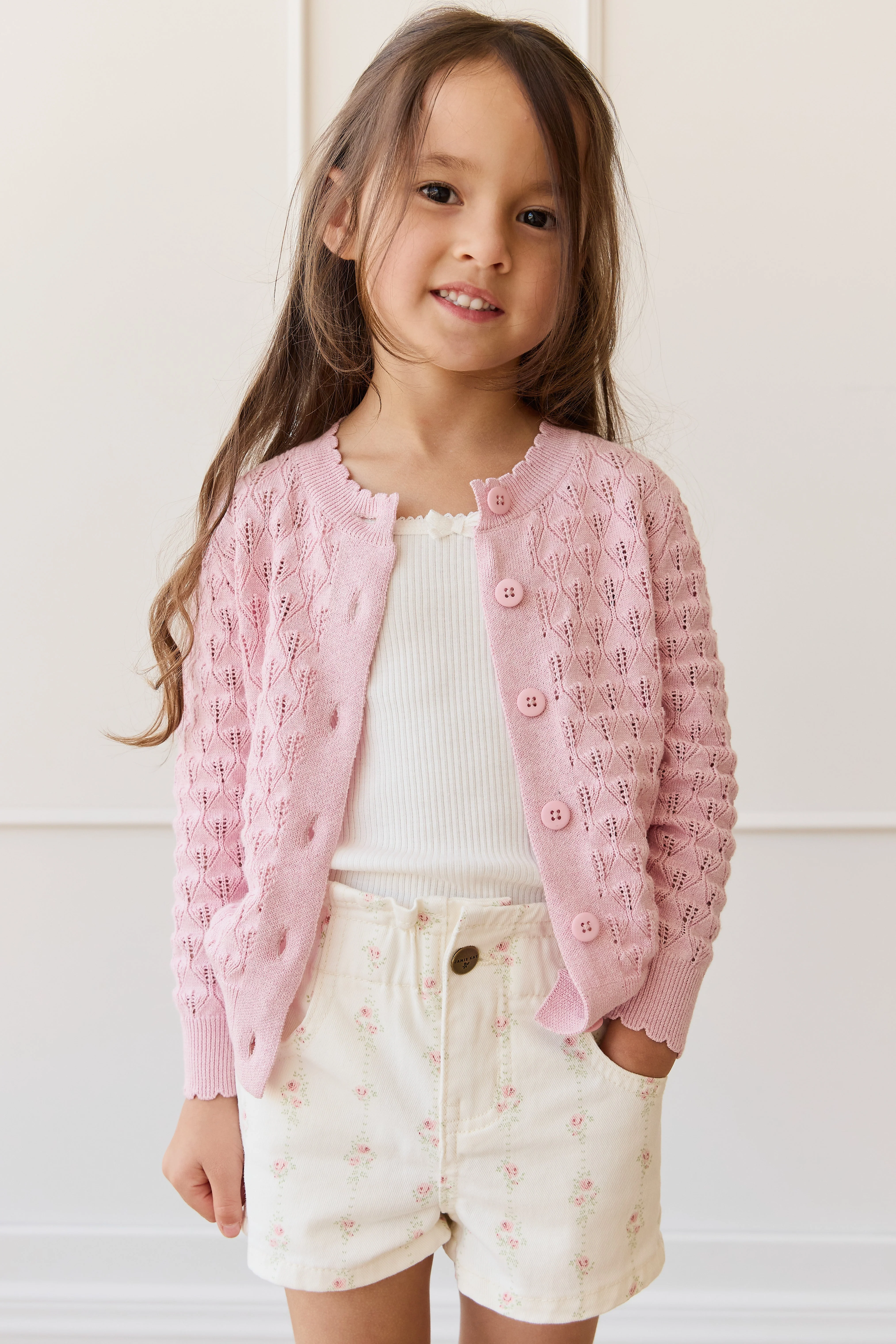Magnolia Cardigan - Sweet Pink Marle - Image 3