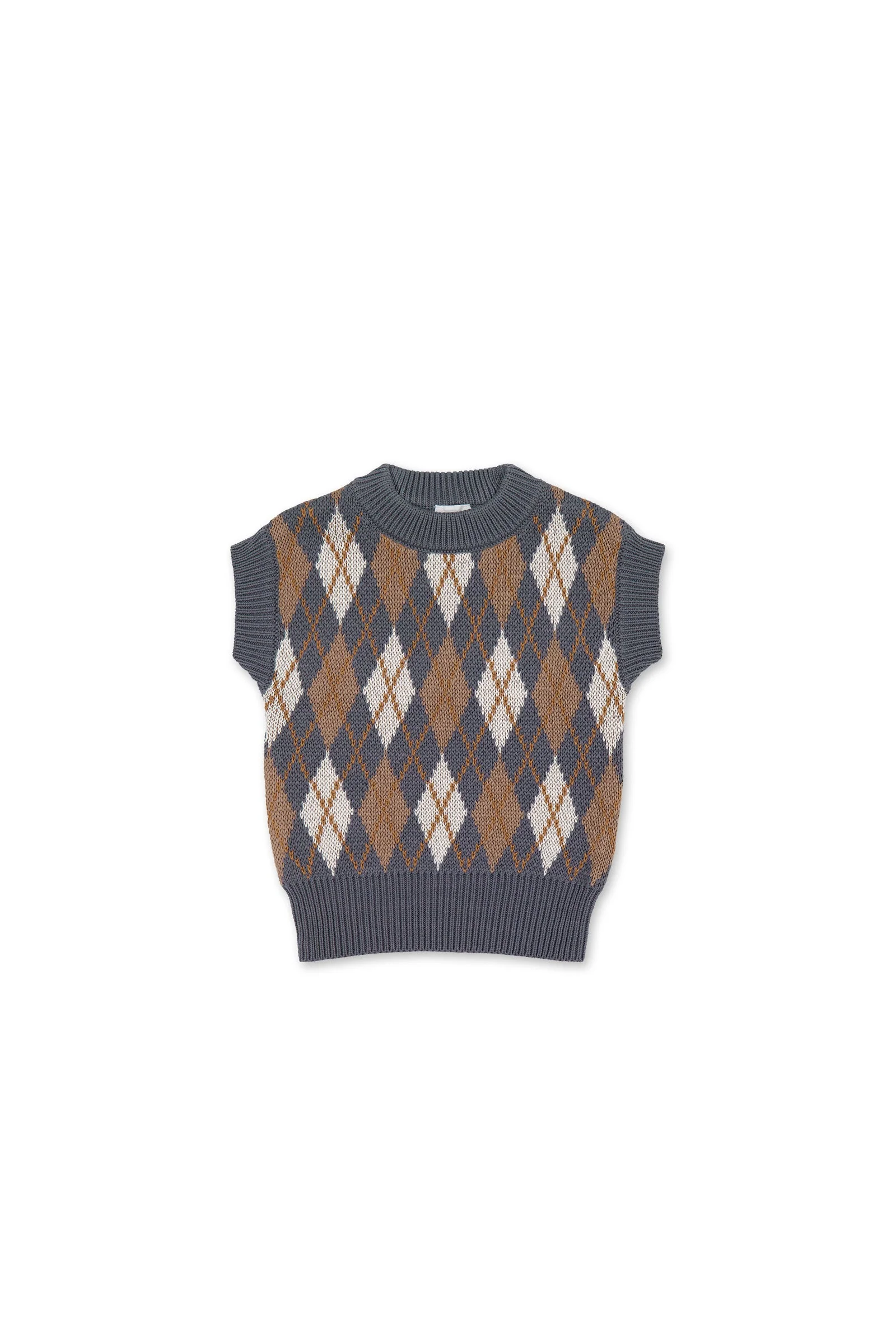 Marcus Knit Vest - Marcus Jacquard Arctic - Image 2