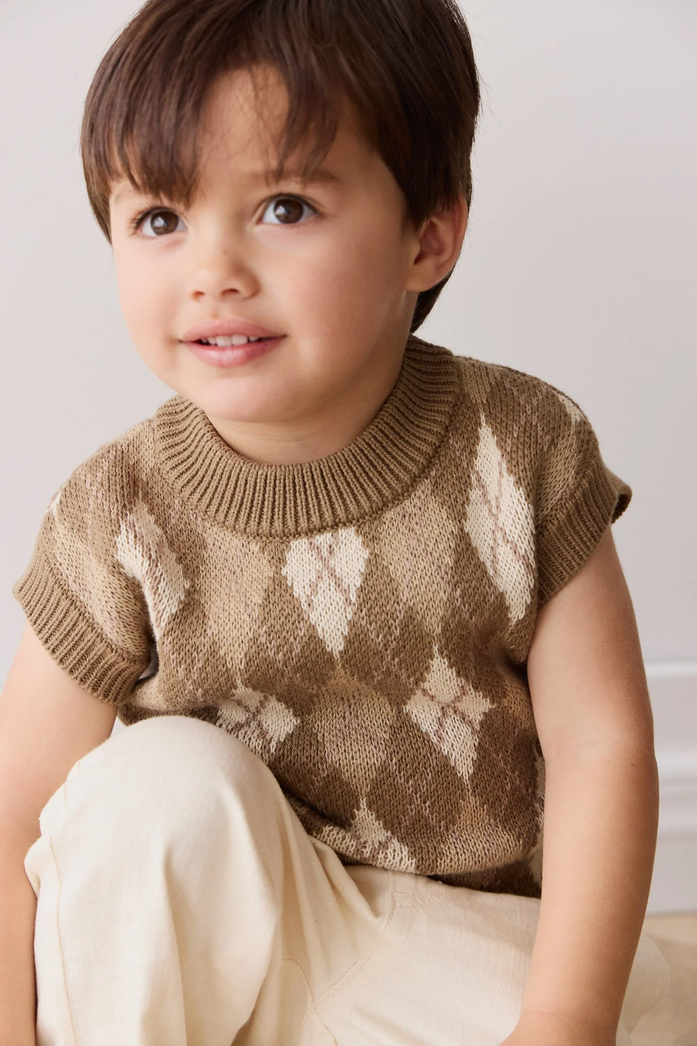 Marcus Knit Vest - Marcus Jacquard Pecan - Image 6