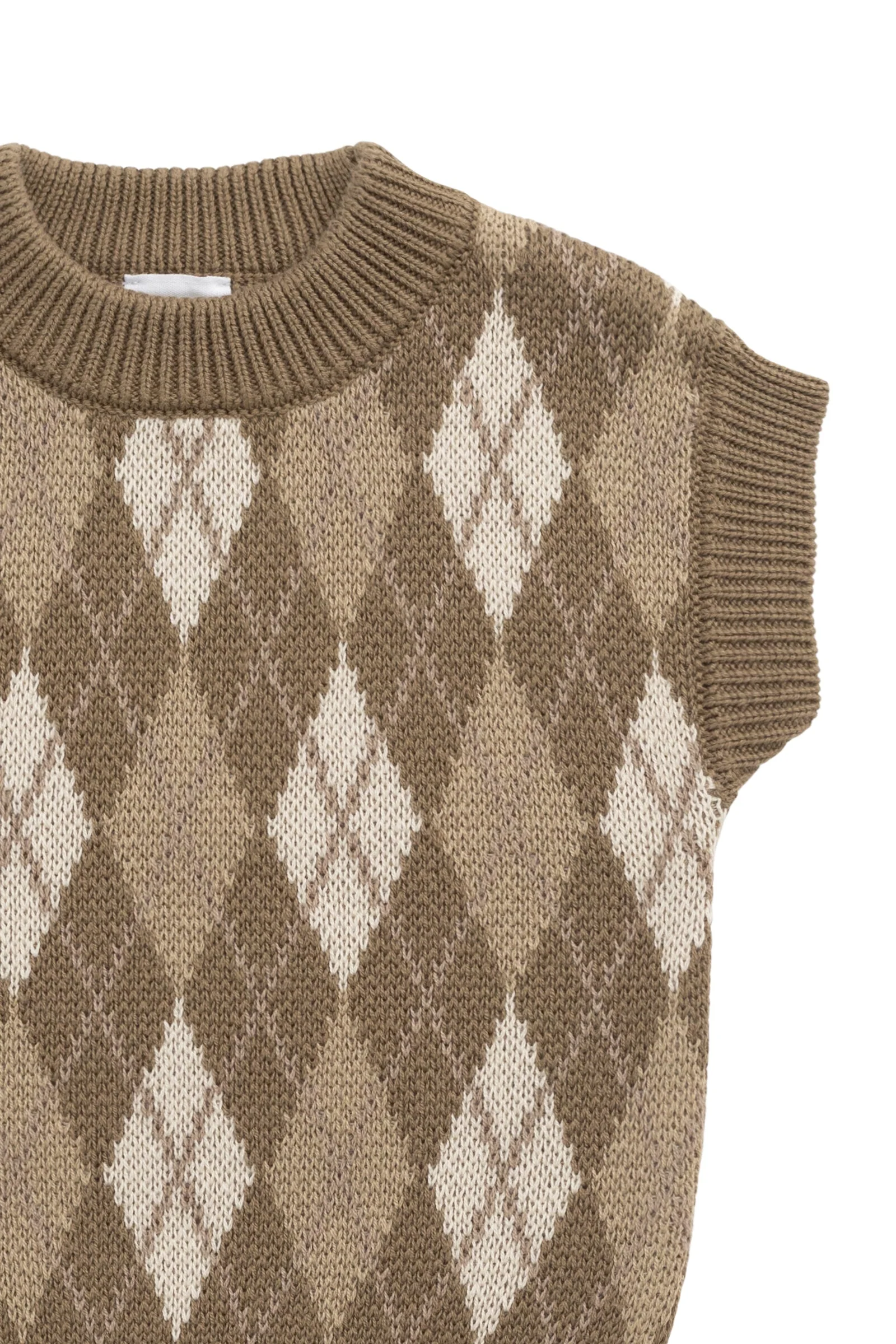Marcus Knit Vest - Marcus Jacquard Pecan - Image 7