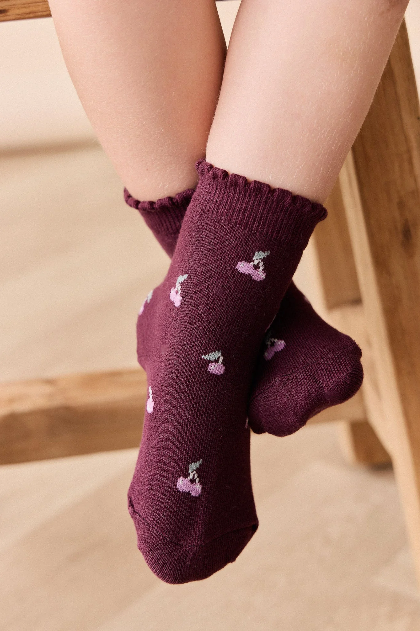 Mirabel Sock - Cherry Love Plum - Image 3