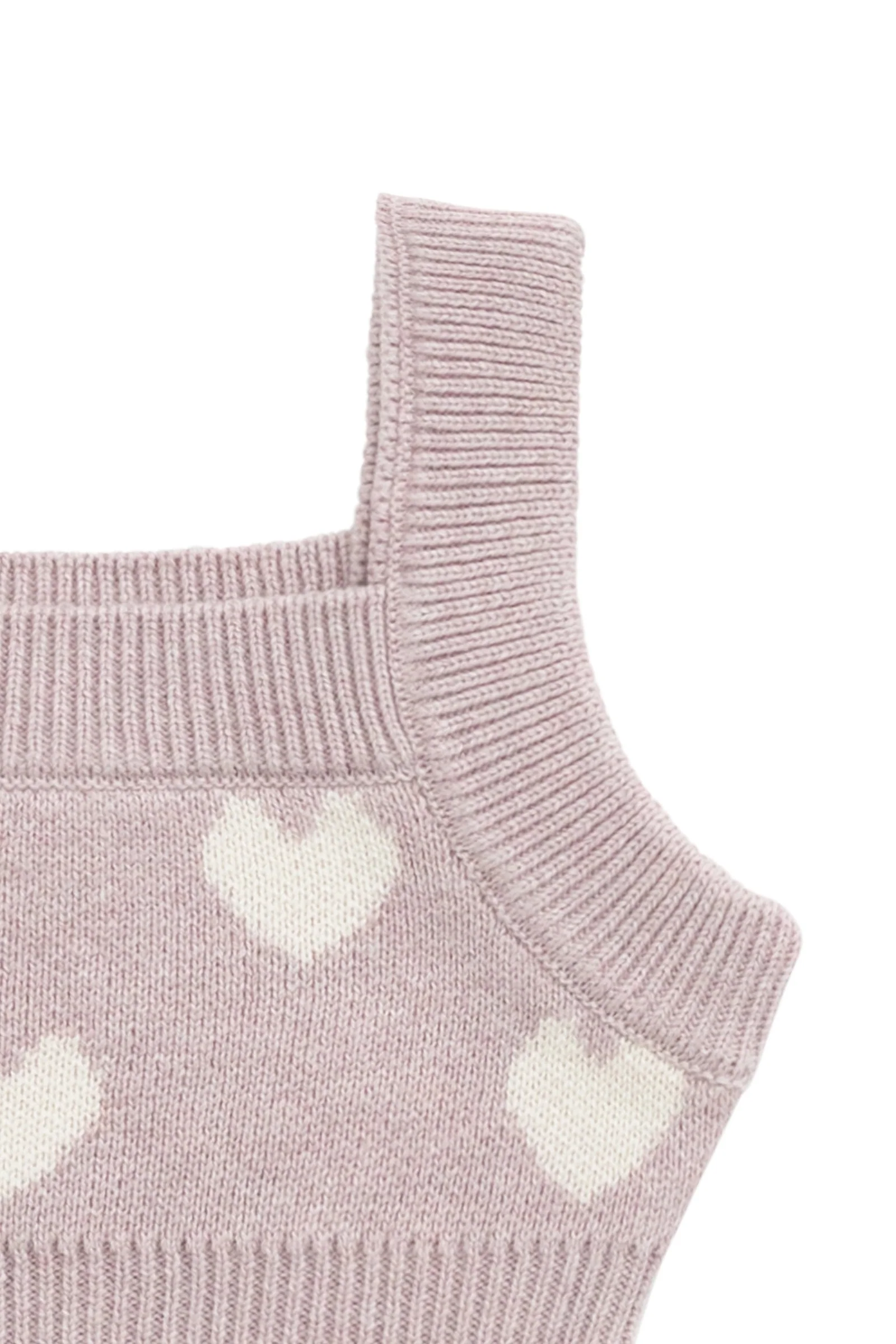 Molly Top - Heart Jacquard Ballerina Marle - Image 4