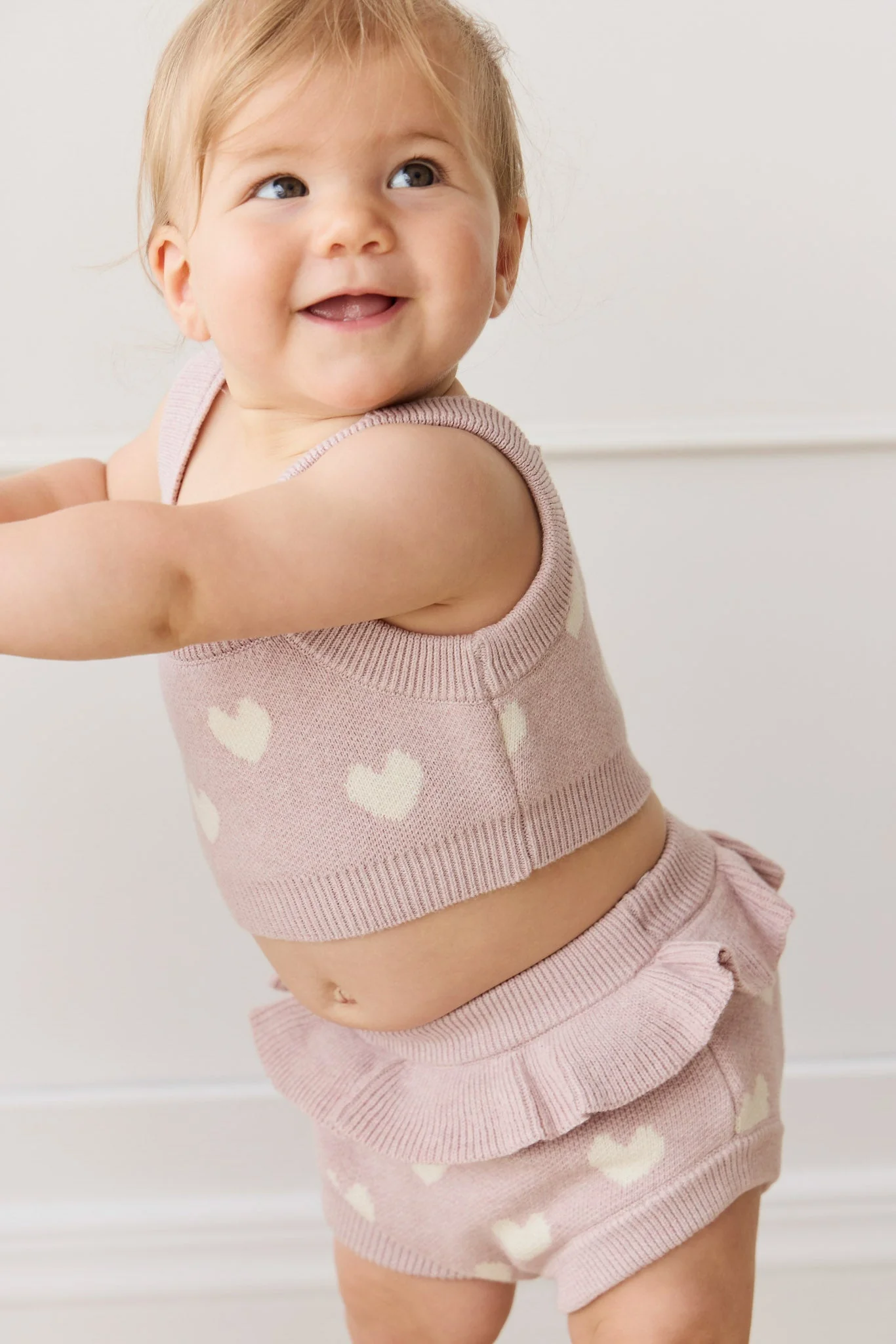 Molly Top - Heart Jacquard Ballerina Marle - Image 5