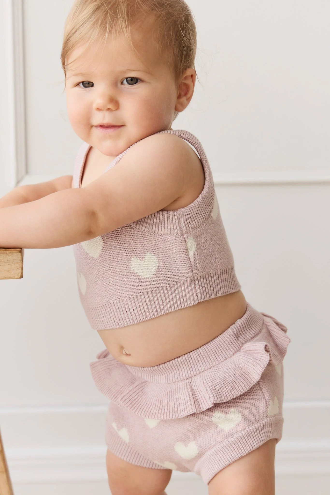 Molly Top - Heart Jacquard Ballerina Marle - Image 6