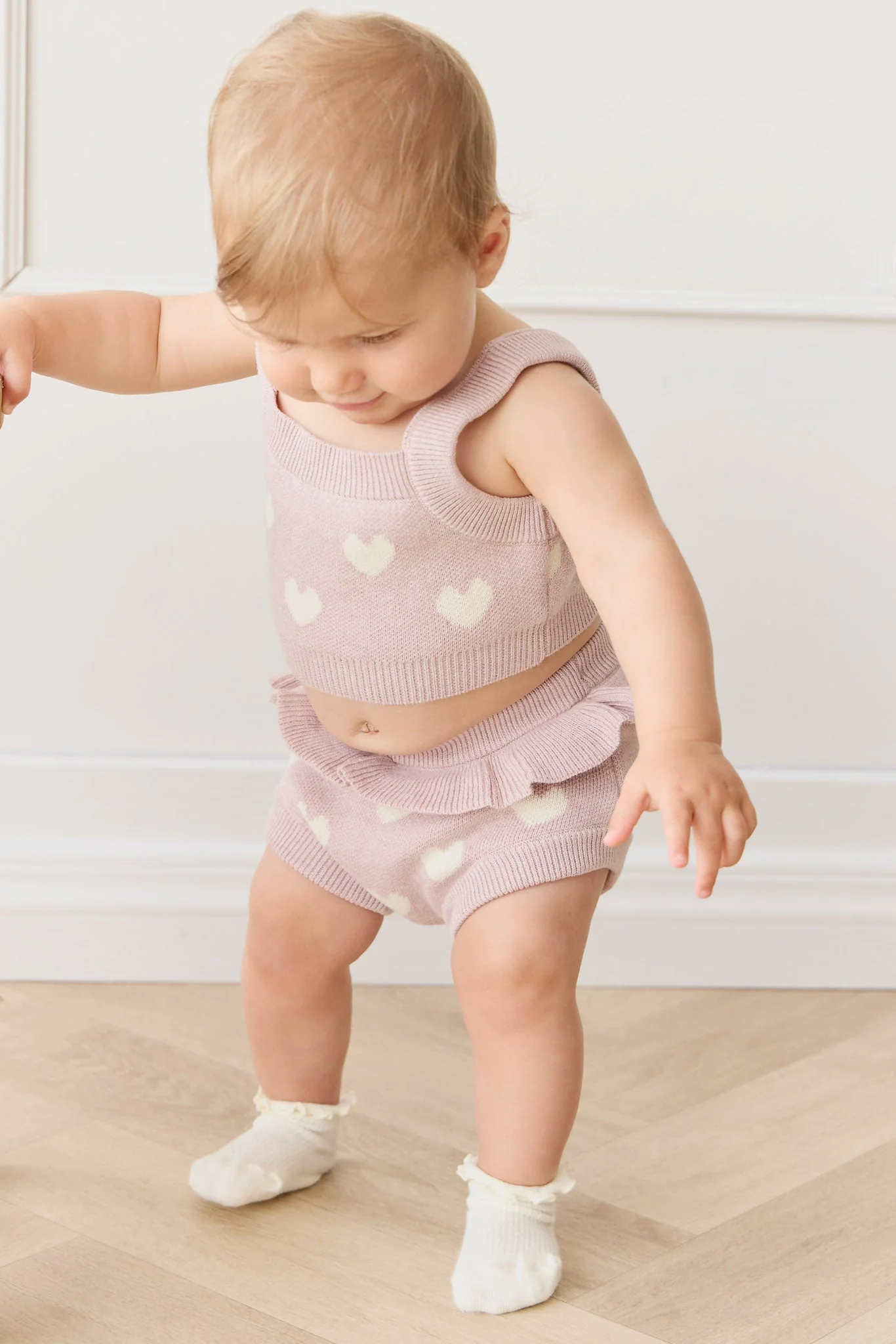 Molly Top - Heart Jacquard Ballerina Marle - Image 7