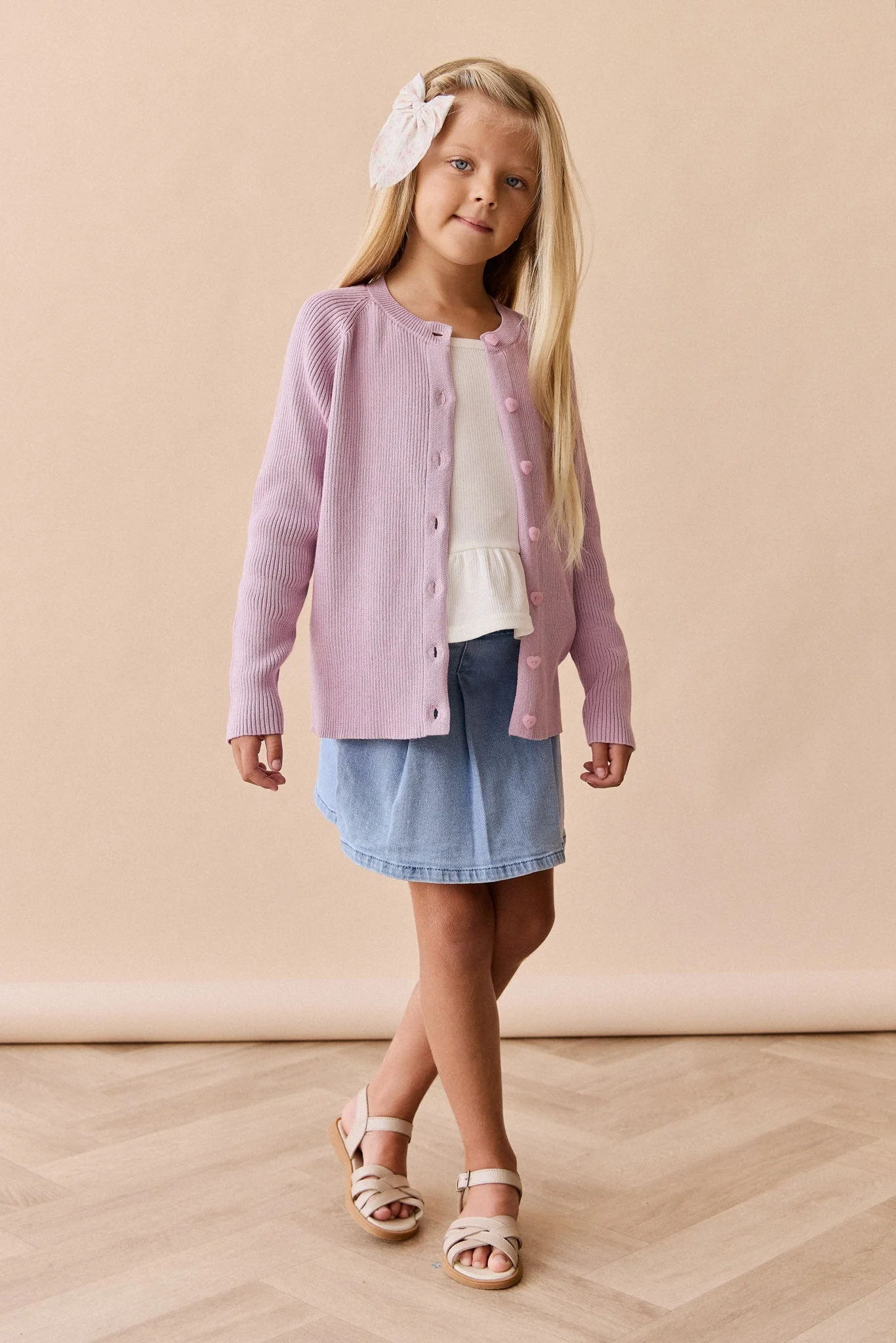 Noelle Cardigan - Lilac Blush - Image 4