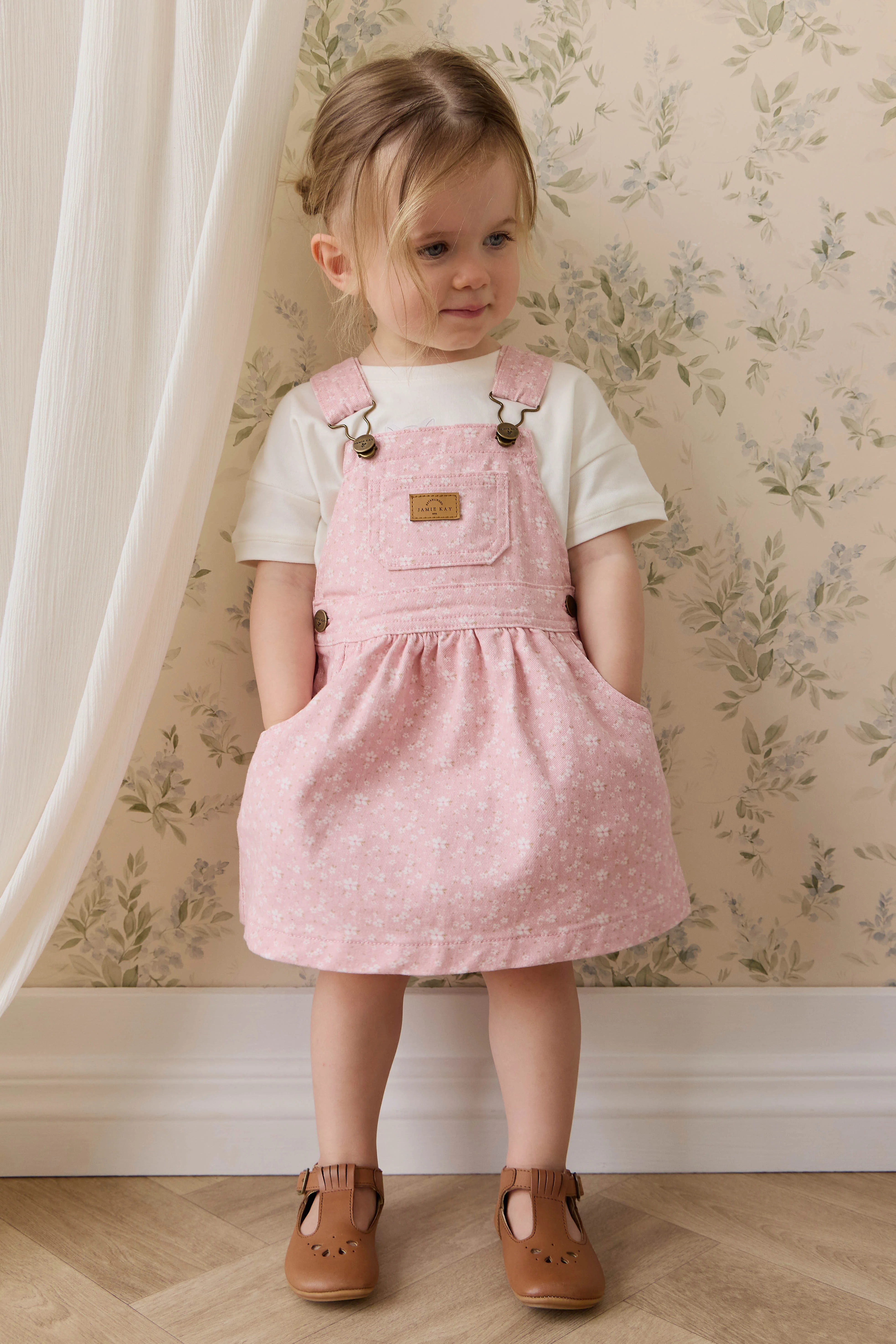 Norah Overall Dress-Paula Powder - Image 2