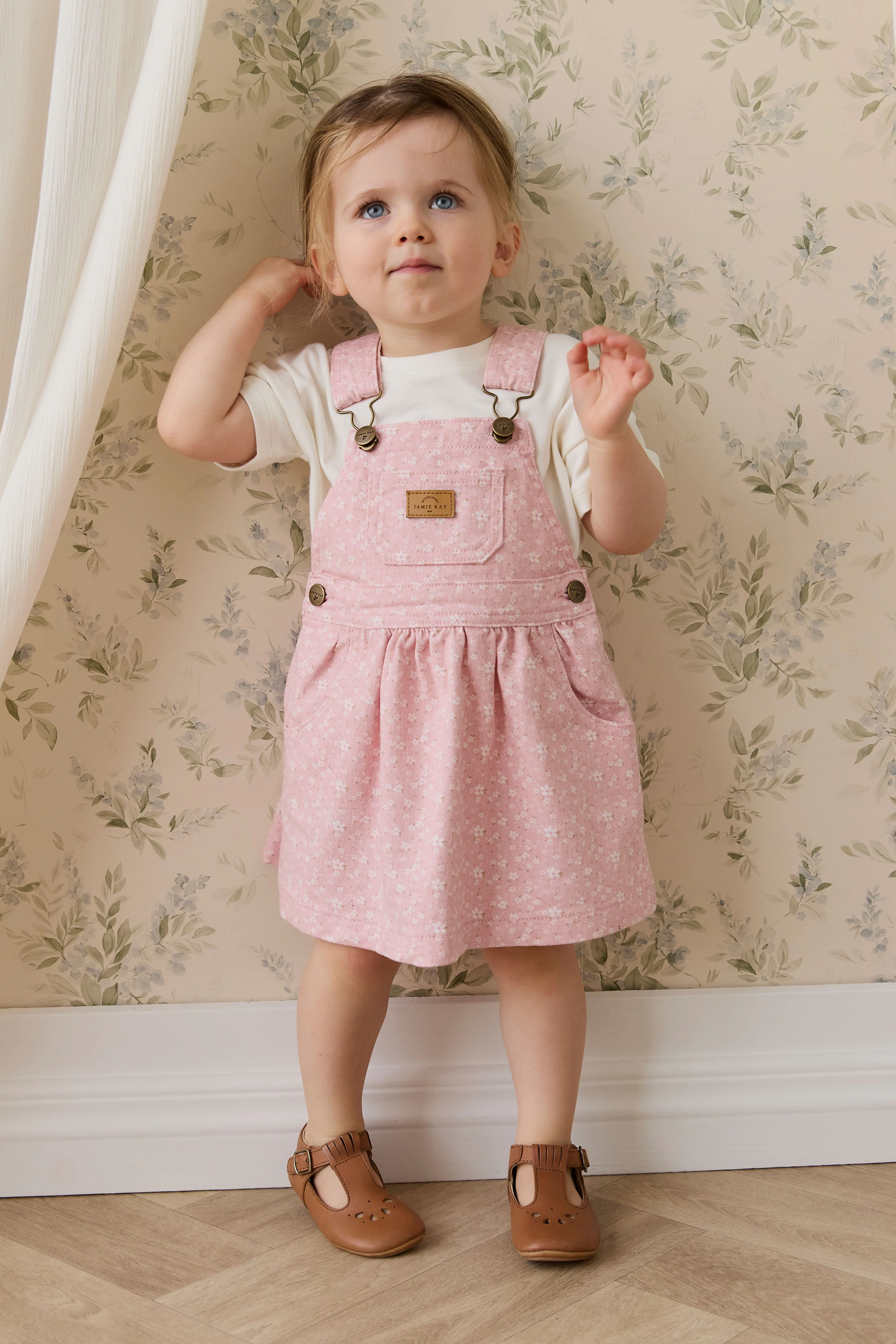 Norah Overall Dress-Paula Powder - Image 3