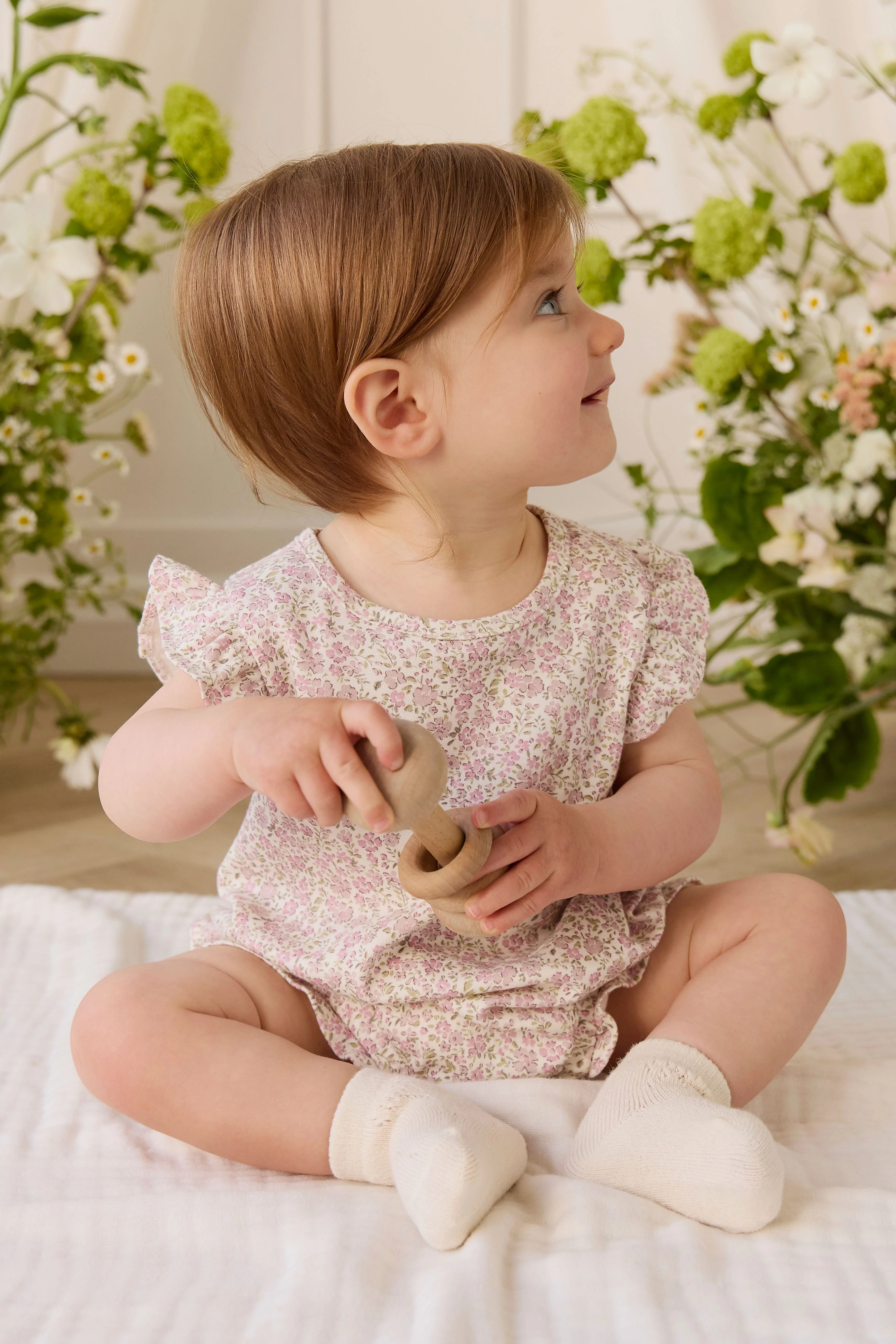 Organic Cotton Adrienne Playsuit - Tully Mauve - Image 3