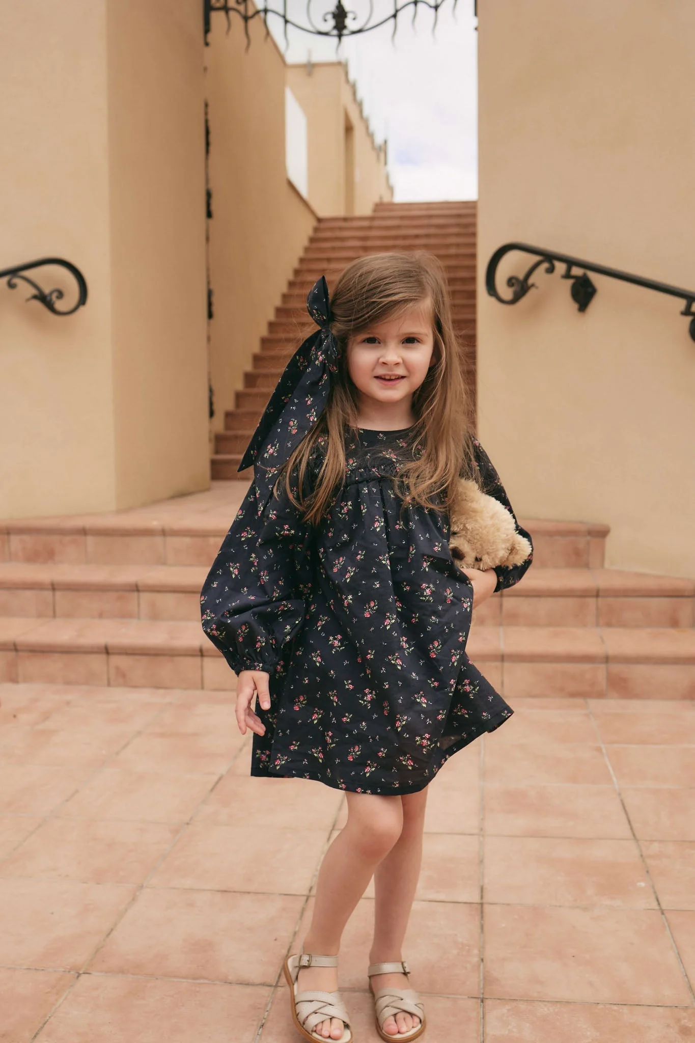 Organic Cotton Amira Dress - Bianca Noir - Image 6