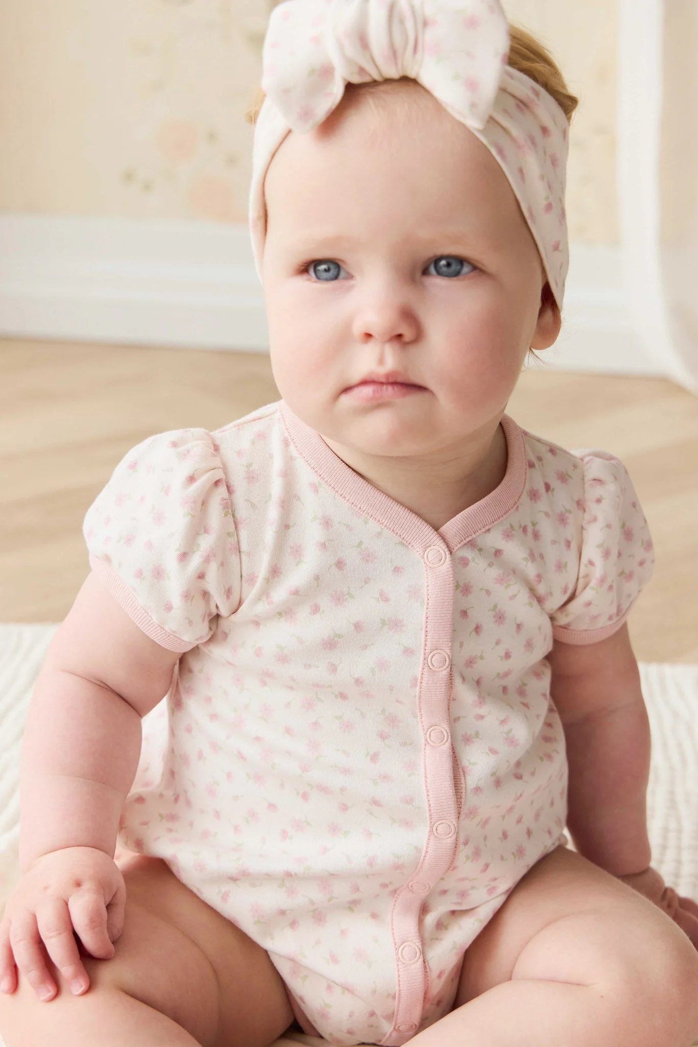Organic Cotton Antoinette Playsuit - Victoria Blush - Image 4