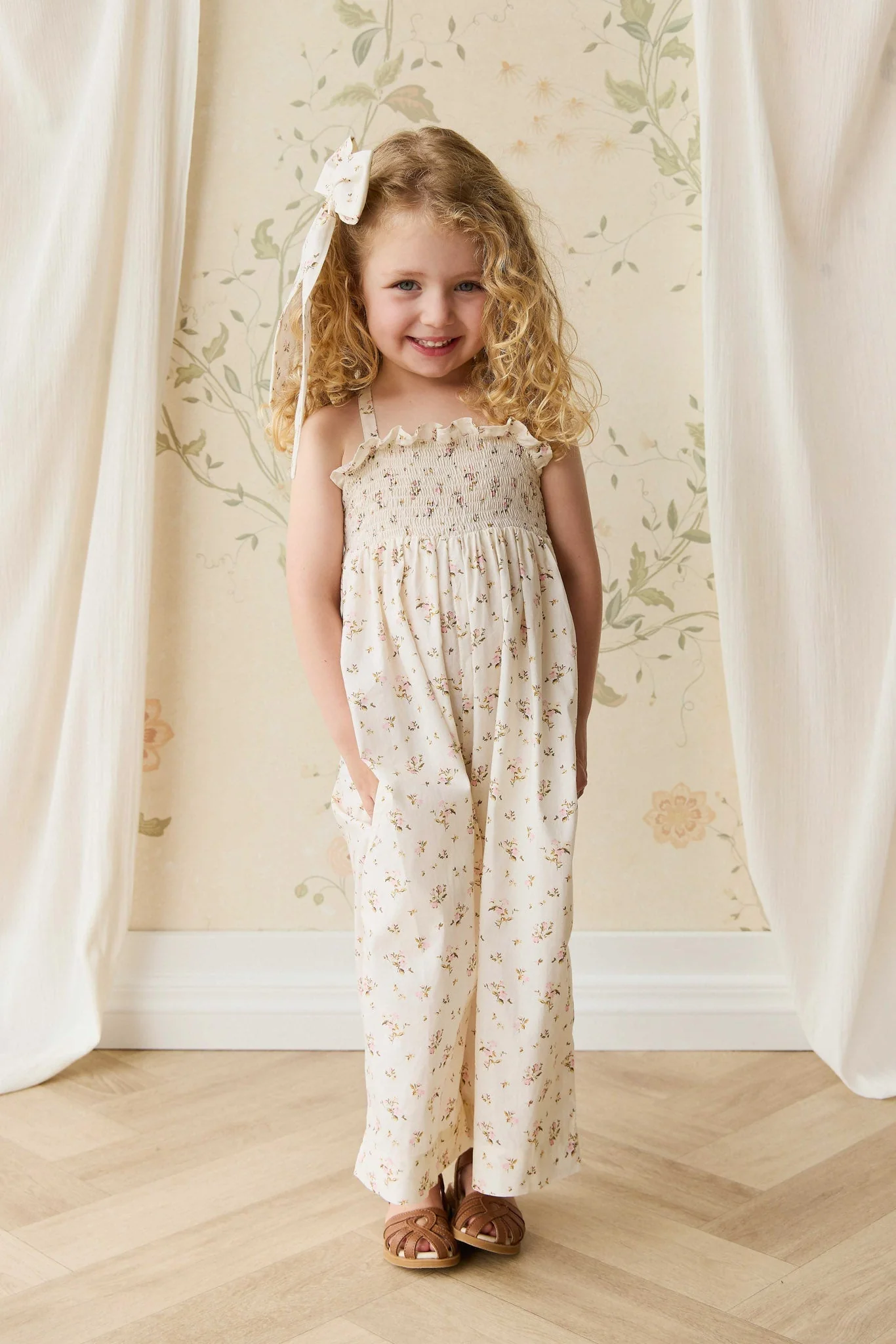Organic Cotton Arabella Jumpsuit - Bianca Antique - Image 3
