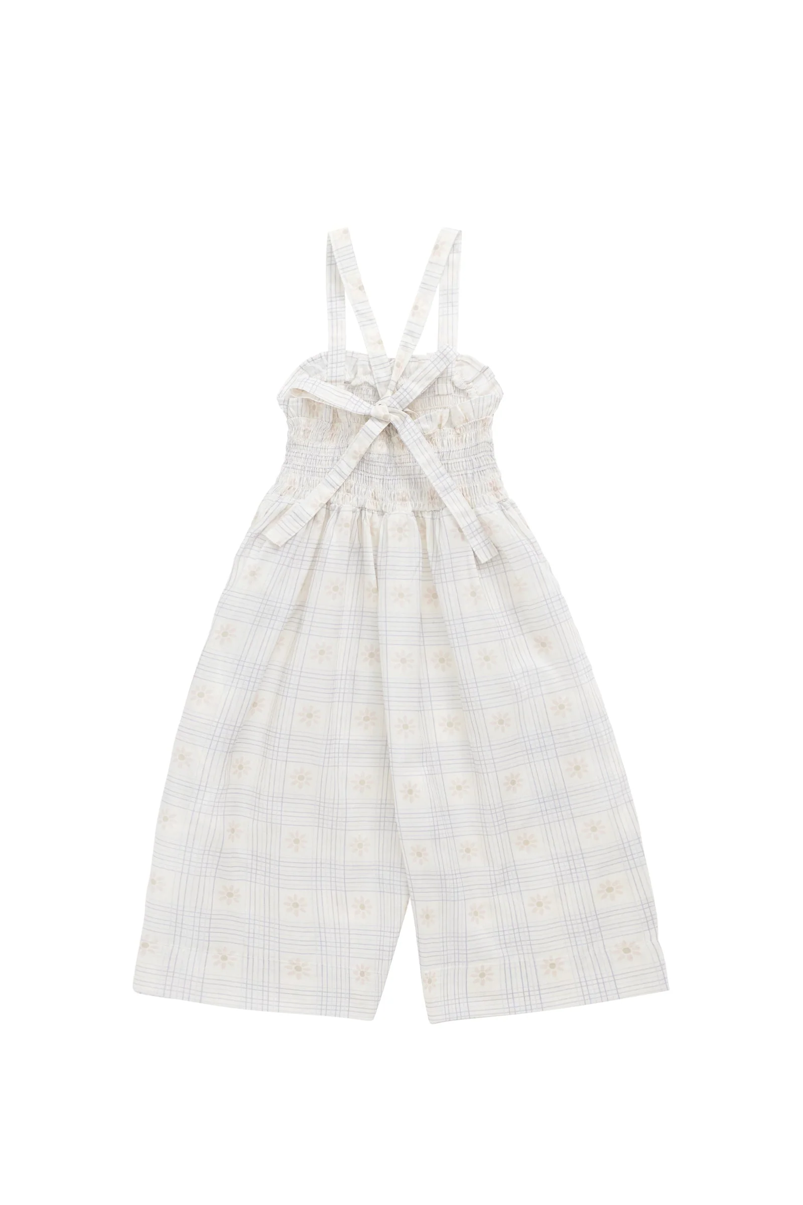 Organic Cotton Arabella Jumpsuit - Marguerite Egret - Image 11