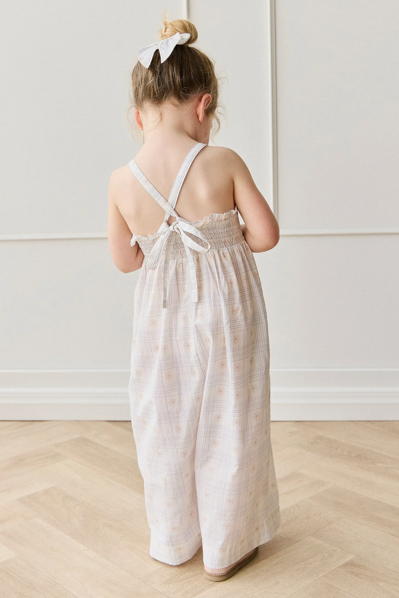 Organic Cotton Arabella Jumpsuit - Marguerite Egret - Image 6