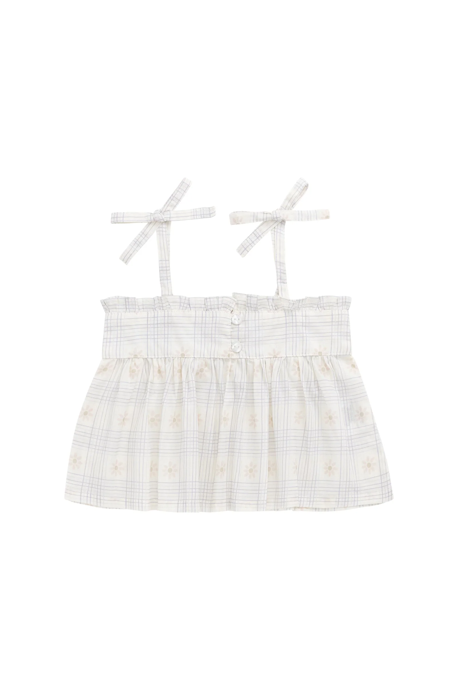 Organic Cotton Ariel Top - Marguerite Egret - Image 2