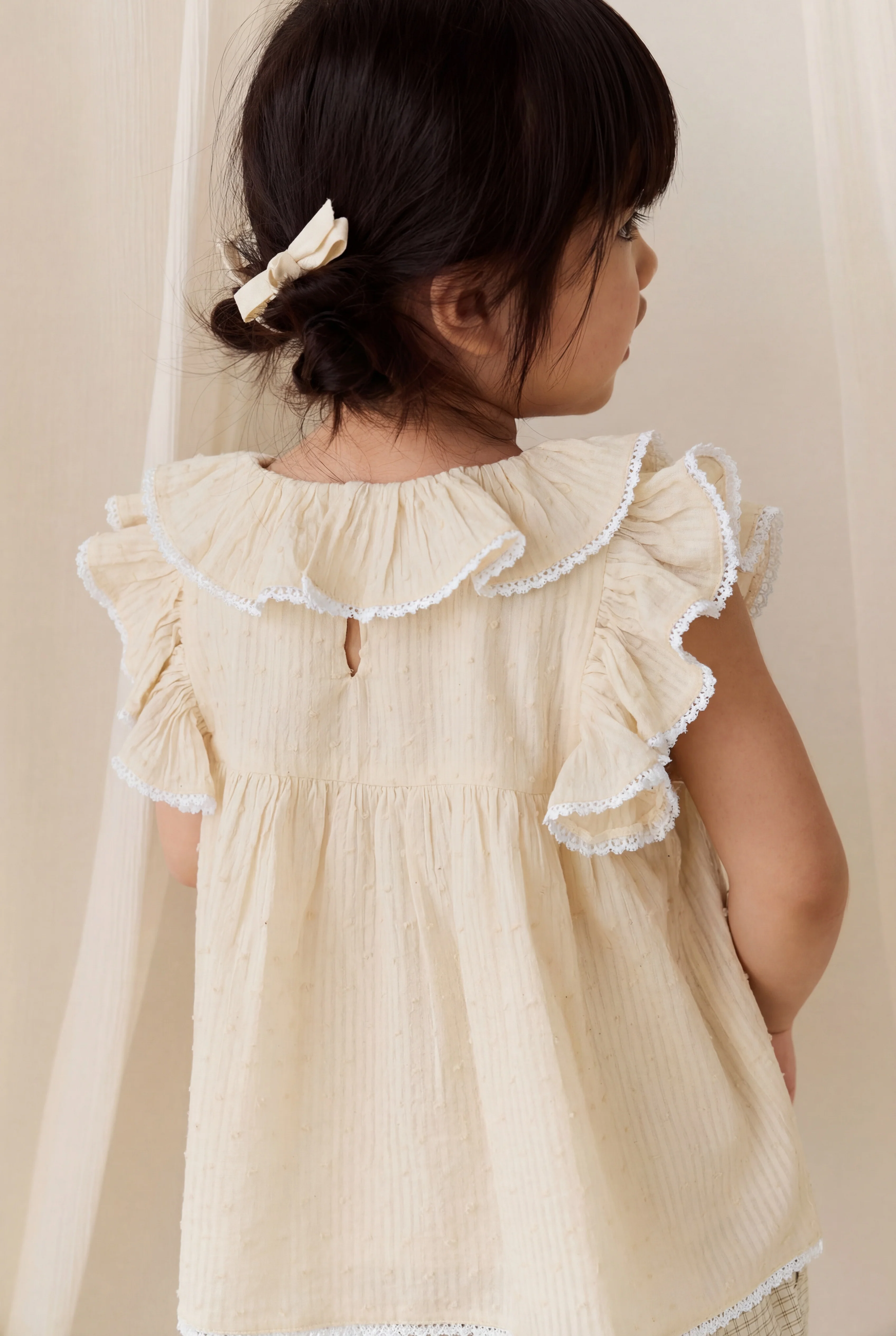 Organic Cotton Banks Blouse-Parchment - Image 3