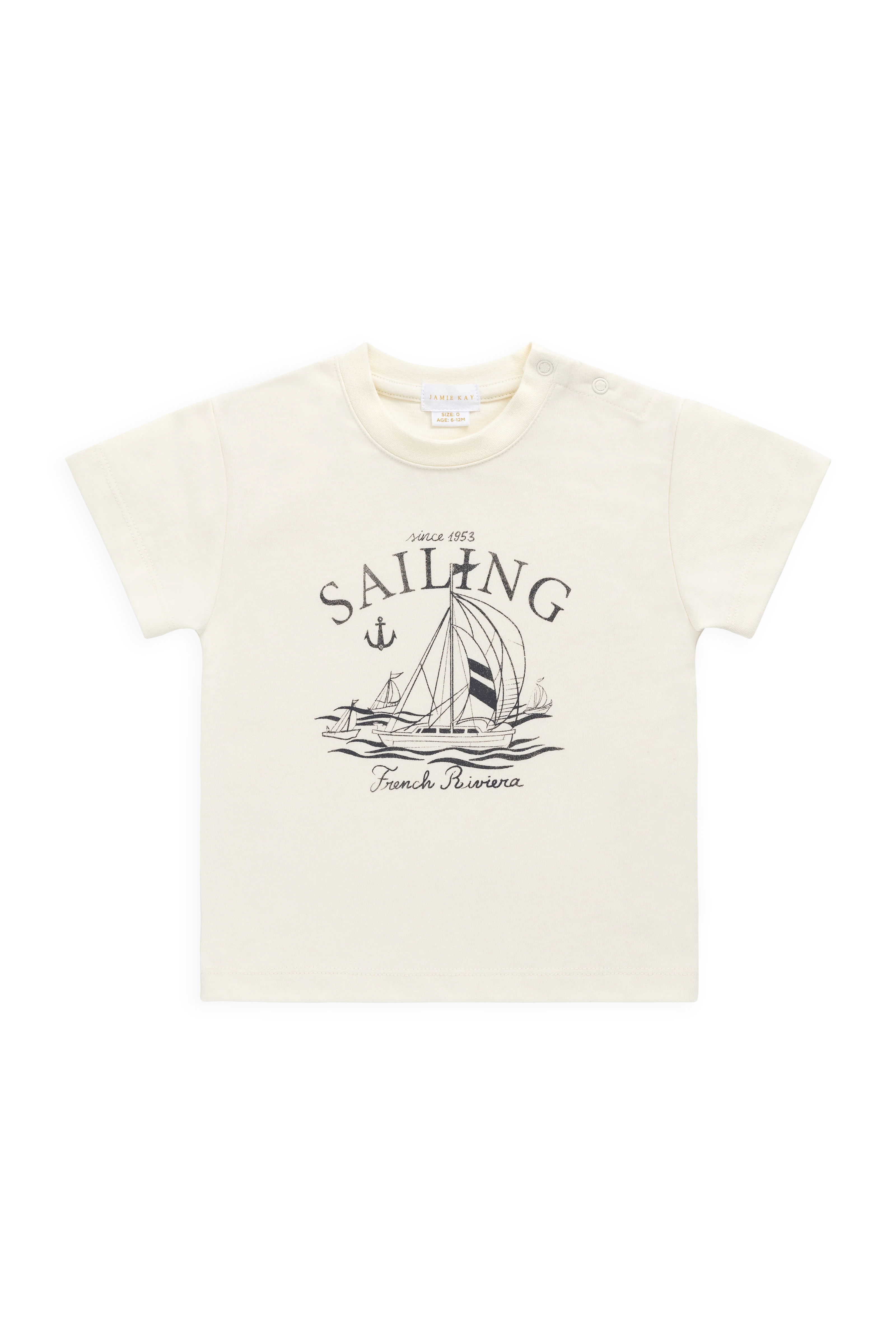 Organic Cotton Bjorn Tee-French Riviera Eclipse - Image 2
