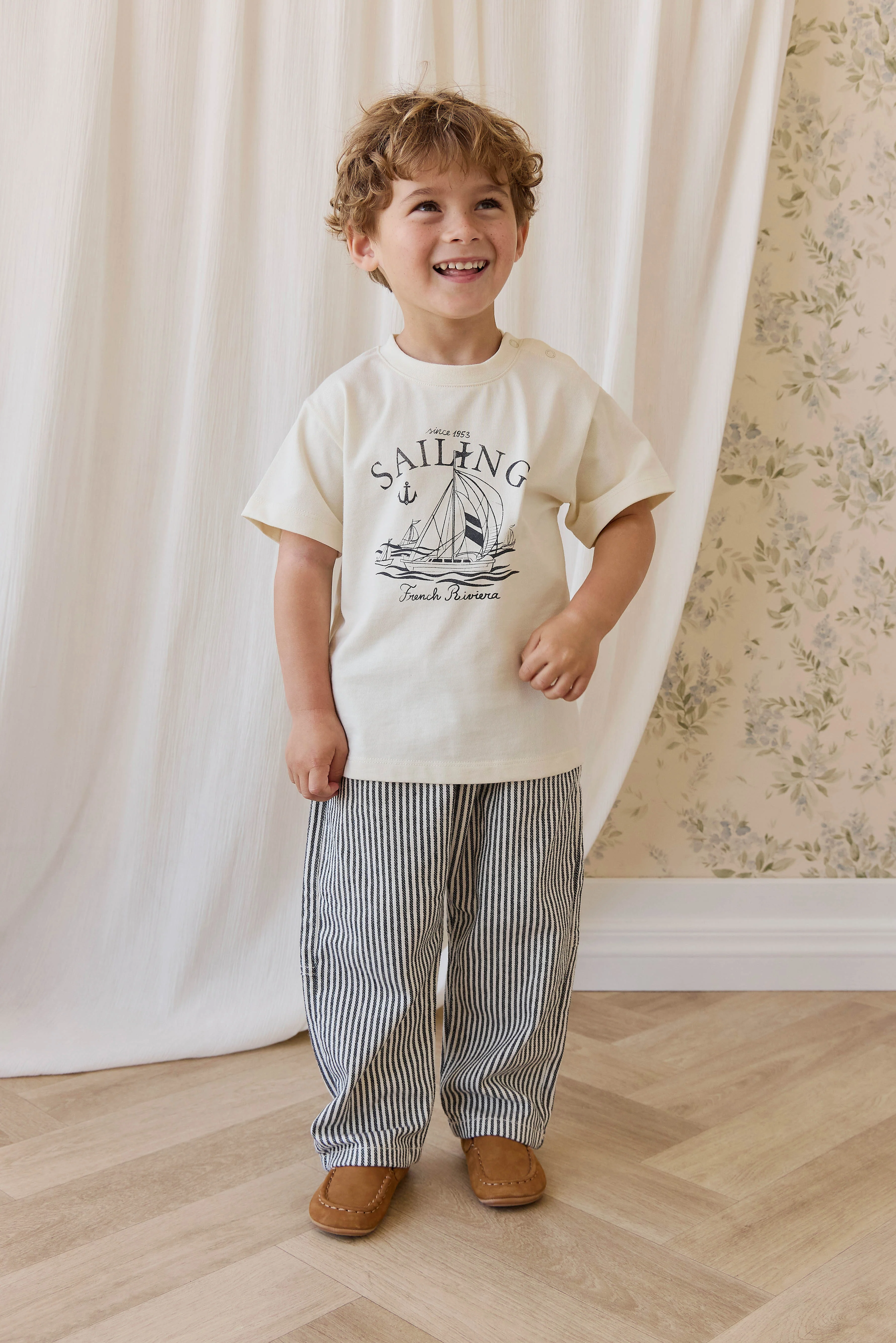 Organic Cotton Bjorn Tee-French Riviera Eclipse - Image 3