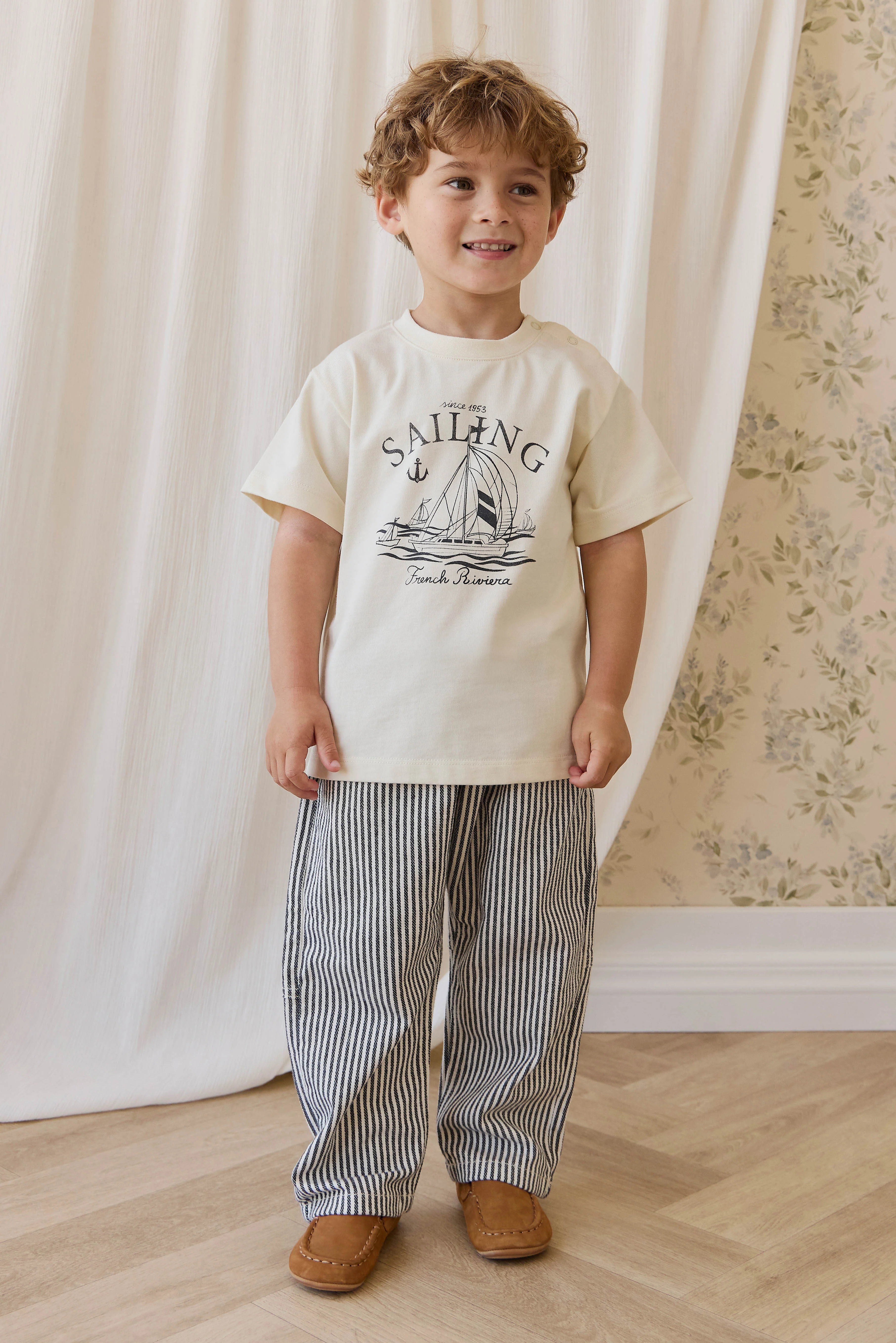 Organic Cotton Bjorn Tee-French Riviera Eclipse - Image 5