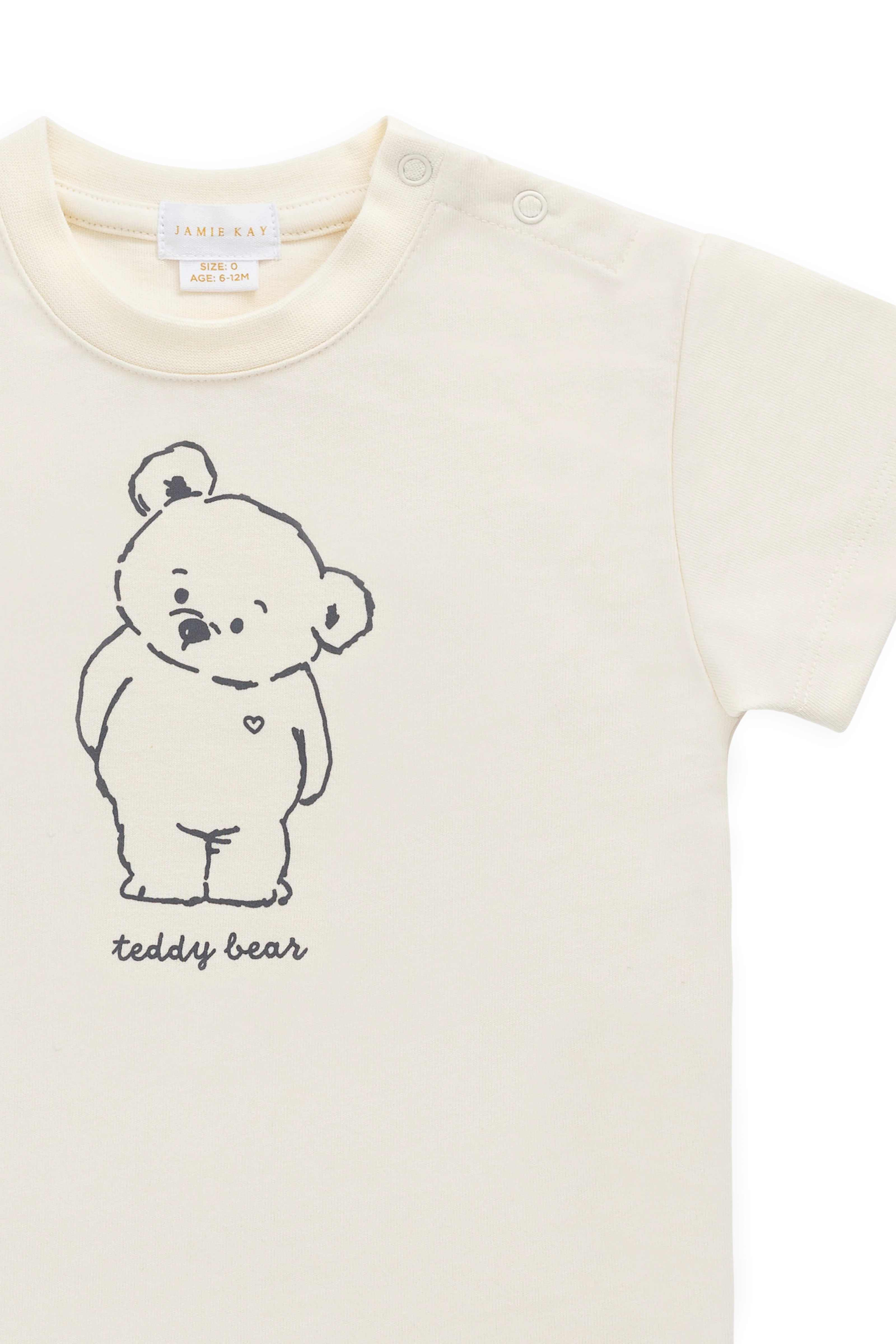 Organic Cotton Bjorn Tee - Snuggle Buddy Cloud - Image 5