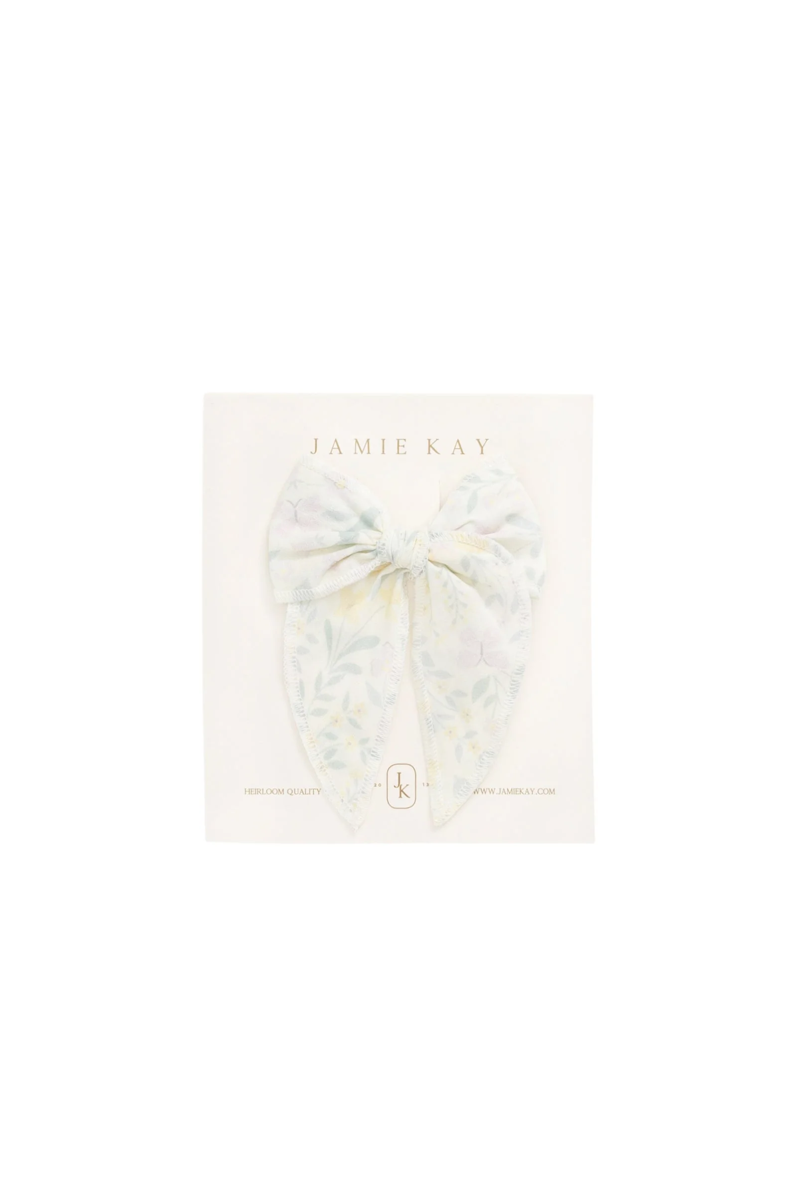 Organic Cotton Bow - Daphne Egret - Image 2