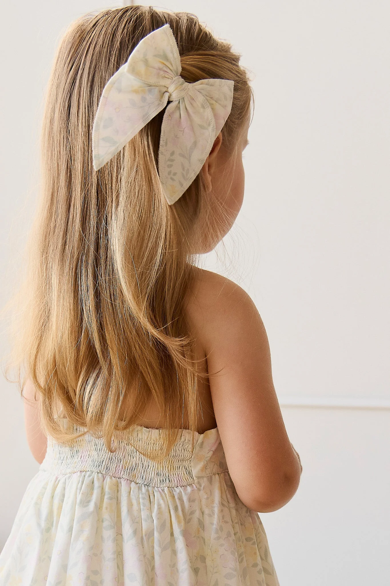 Organic Cotton Bow - Daphne Egret - Image 3
