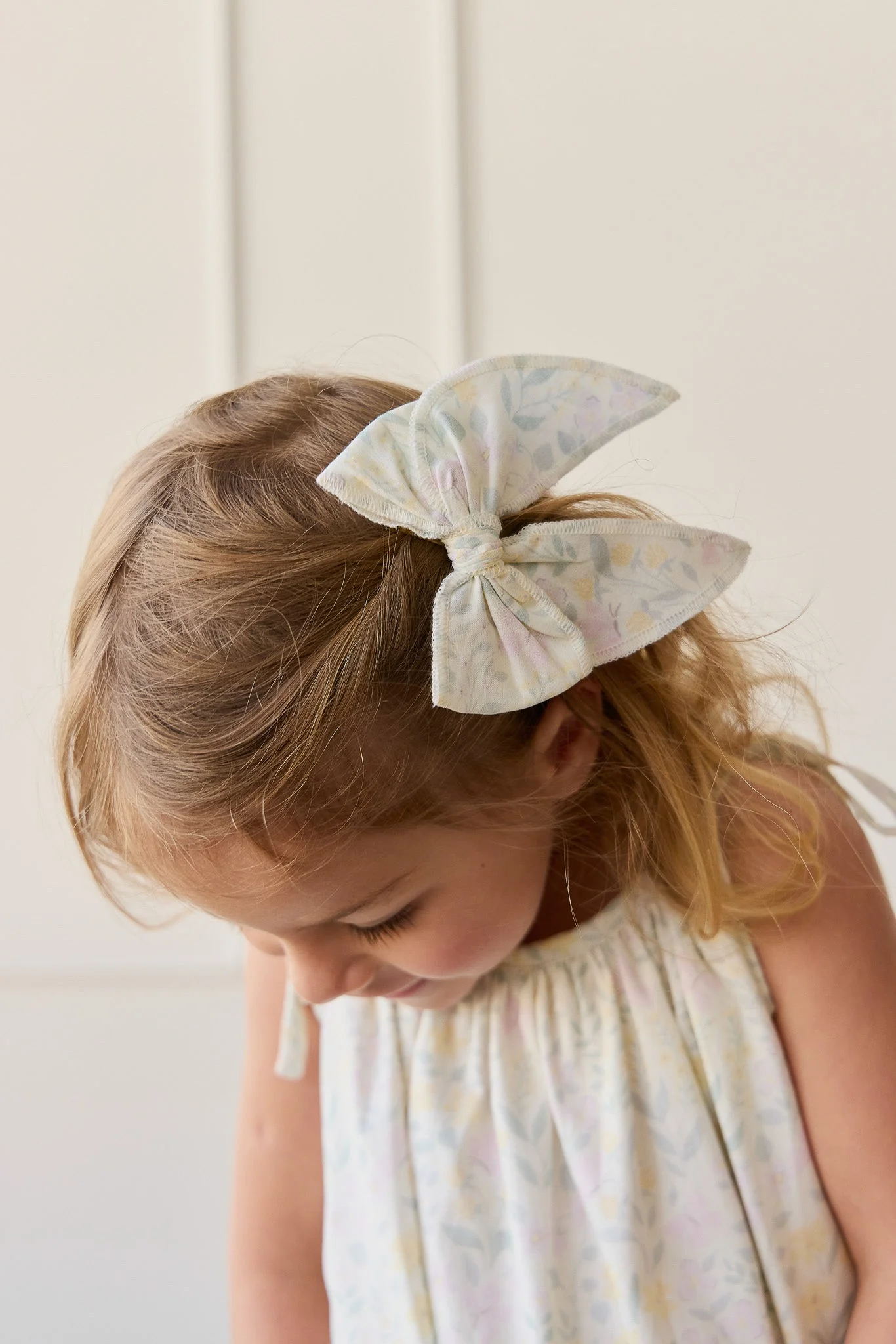 Organic Cotton Bow - Daphne Egret - Image 4