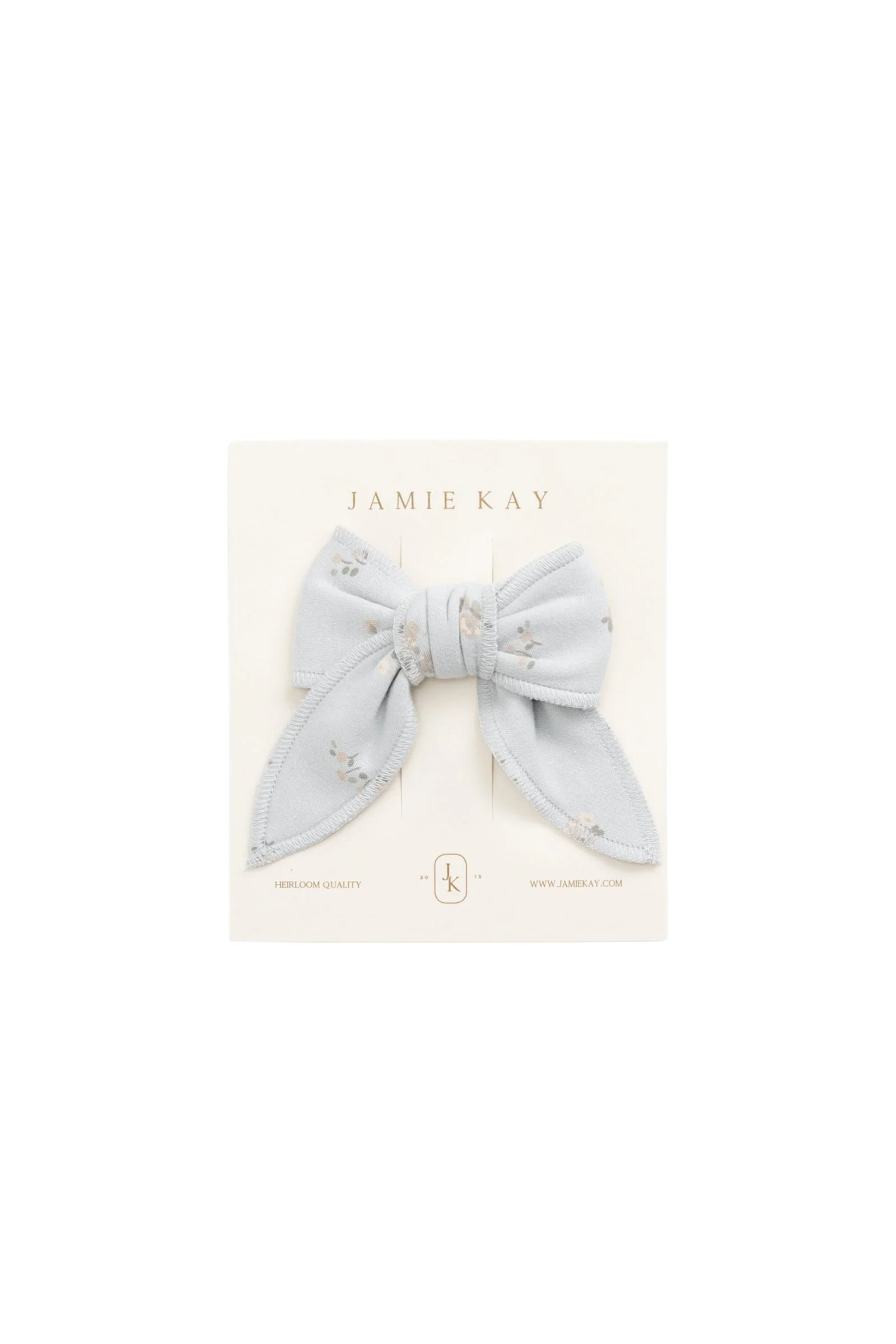 Organic Cotton Bow - Petite Fleur Blue - Image 2