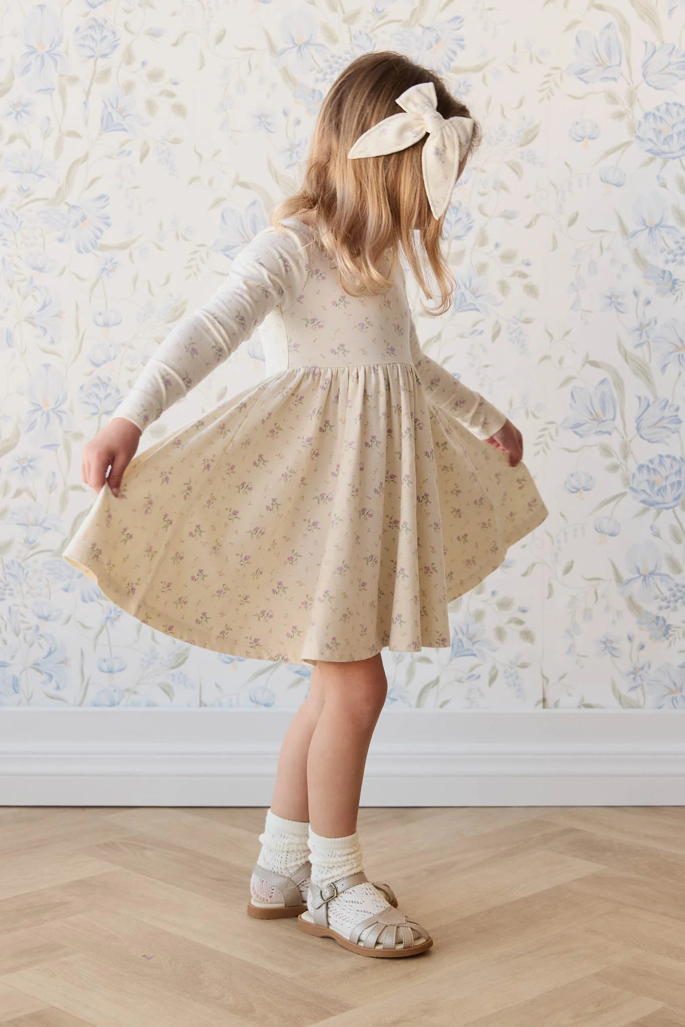 Organic Cotton Bow - Thelma Orchid - Image 2