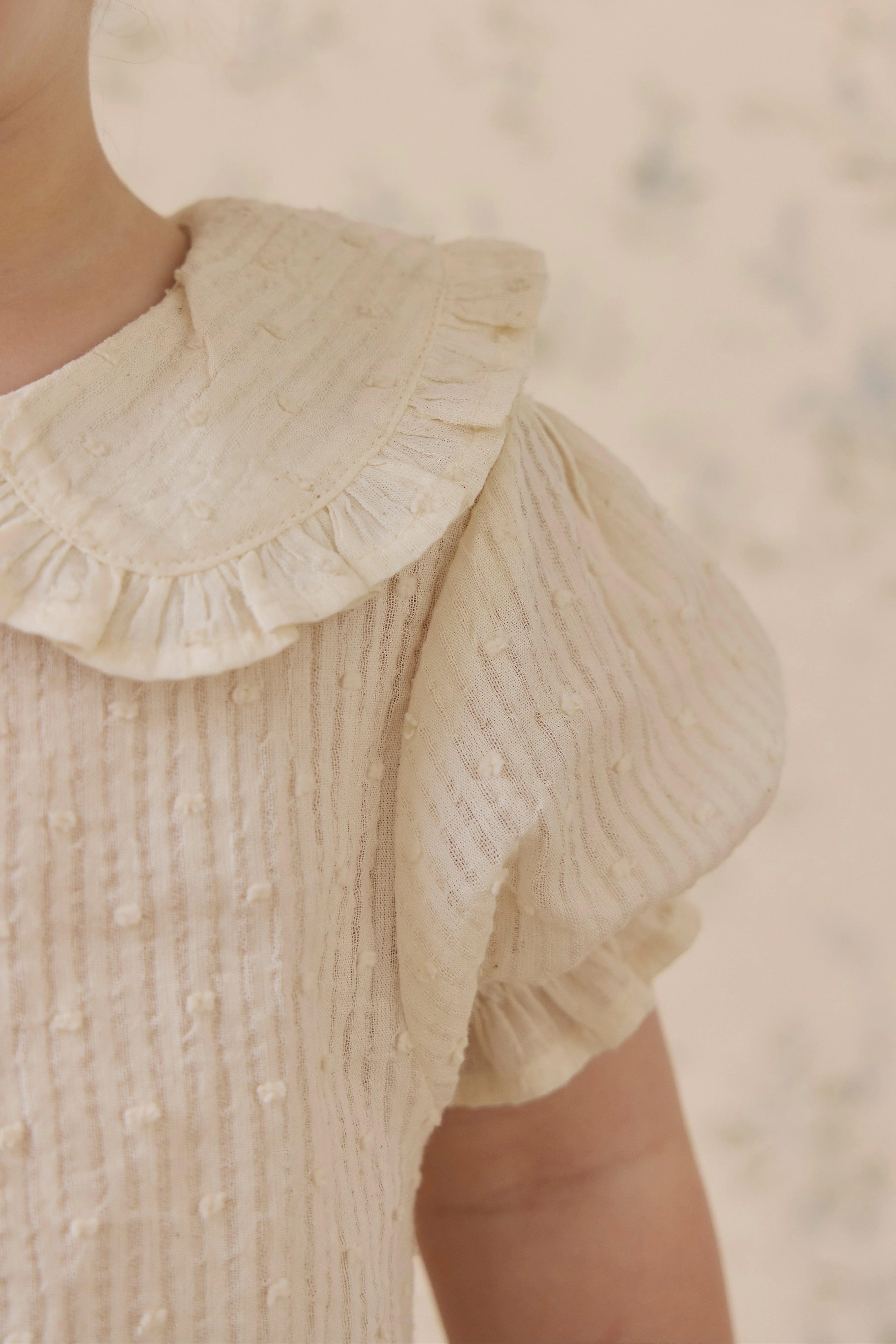 Organic Cotton Bowie Blouse-Parchment - Image 7
