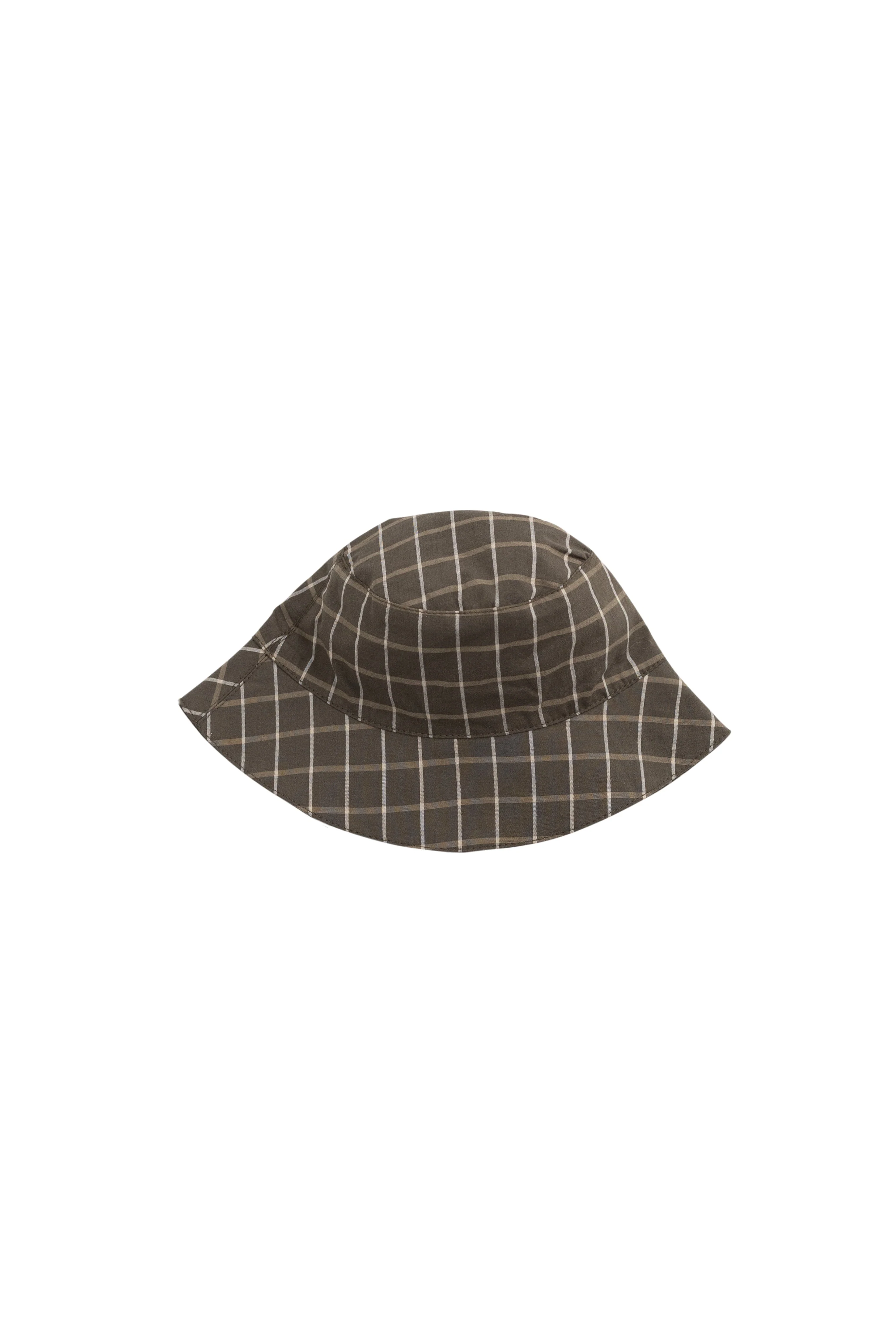 Organic Cotton Bucket Hat - Variegated Grid Tarmac - Image 2