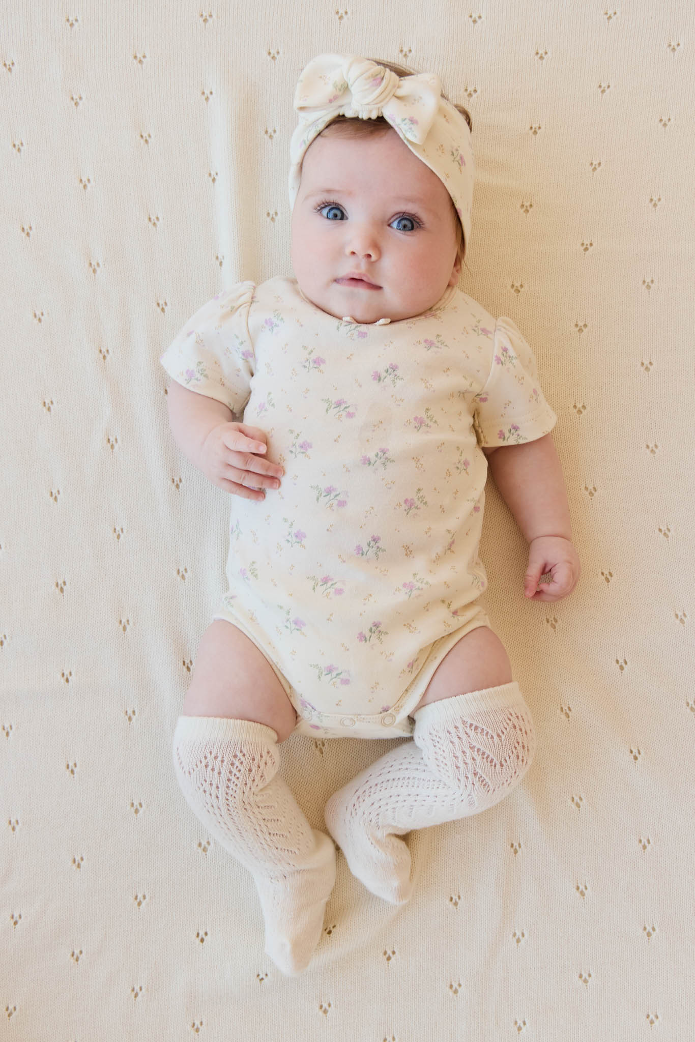 Organic Cotton Cap Sleeve Bodysuit - Thelma Orchid - Image 3