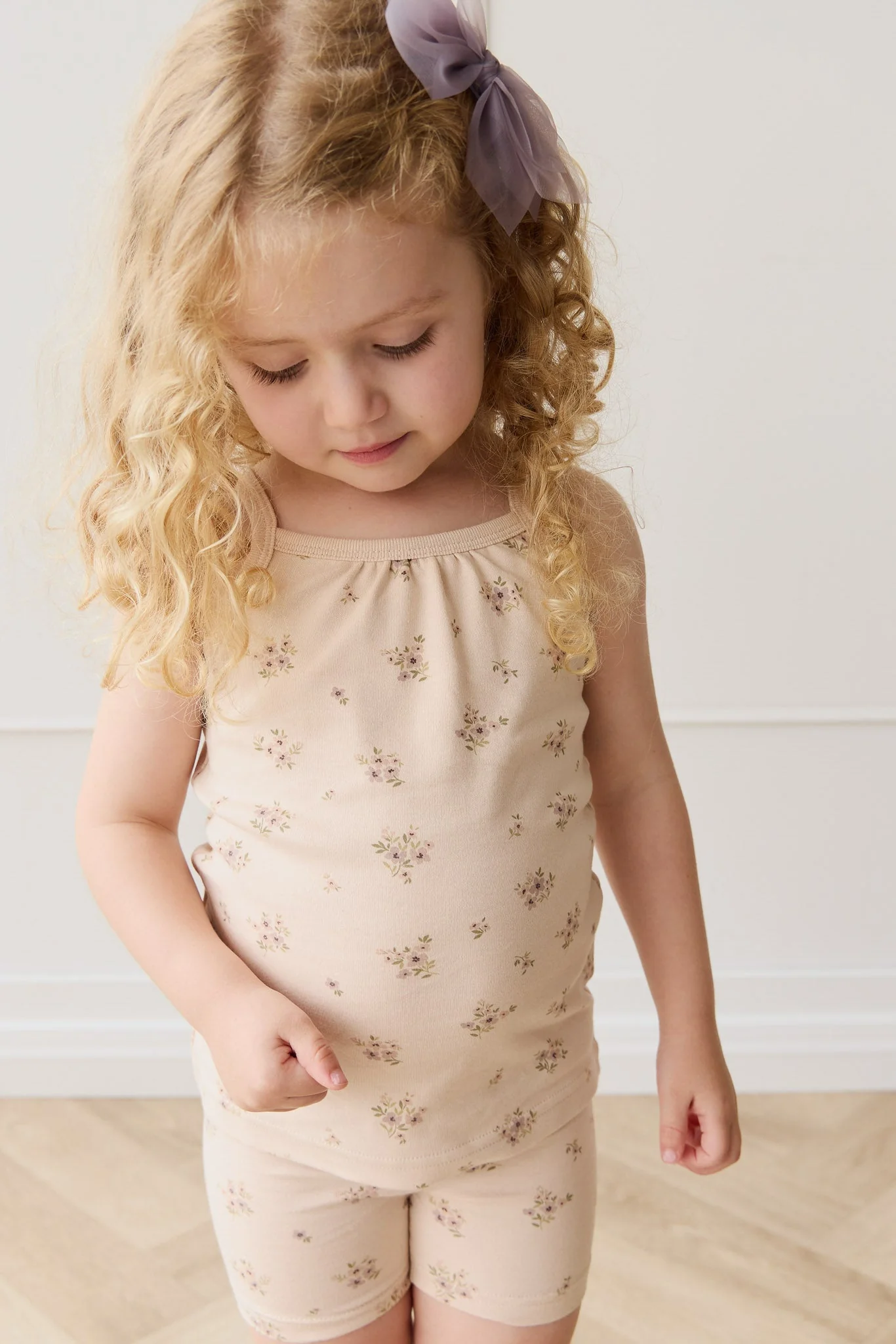 Organic Cotton Casey Top - Goldie Bouquet Pink Tint - Image 4