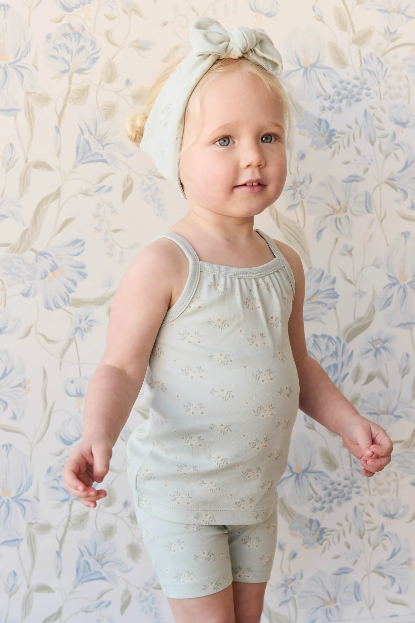 Organic Cotton Casey Top - Rose Floral Smoke - Image 3