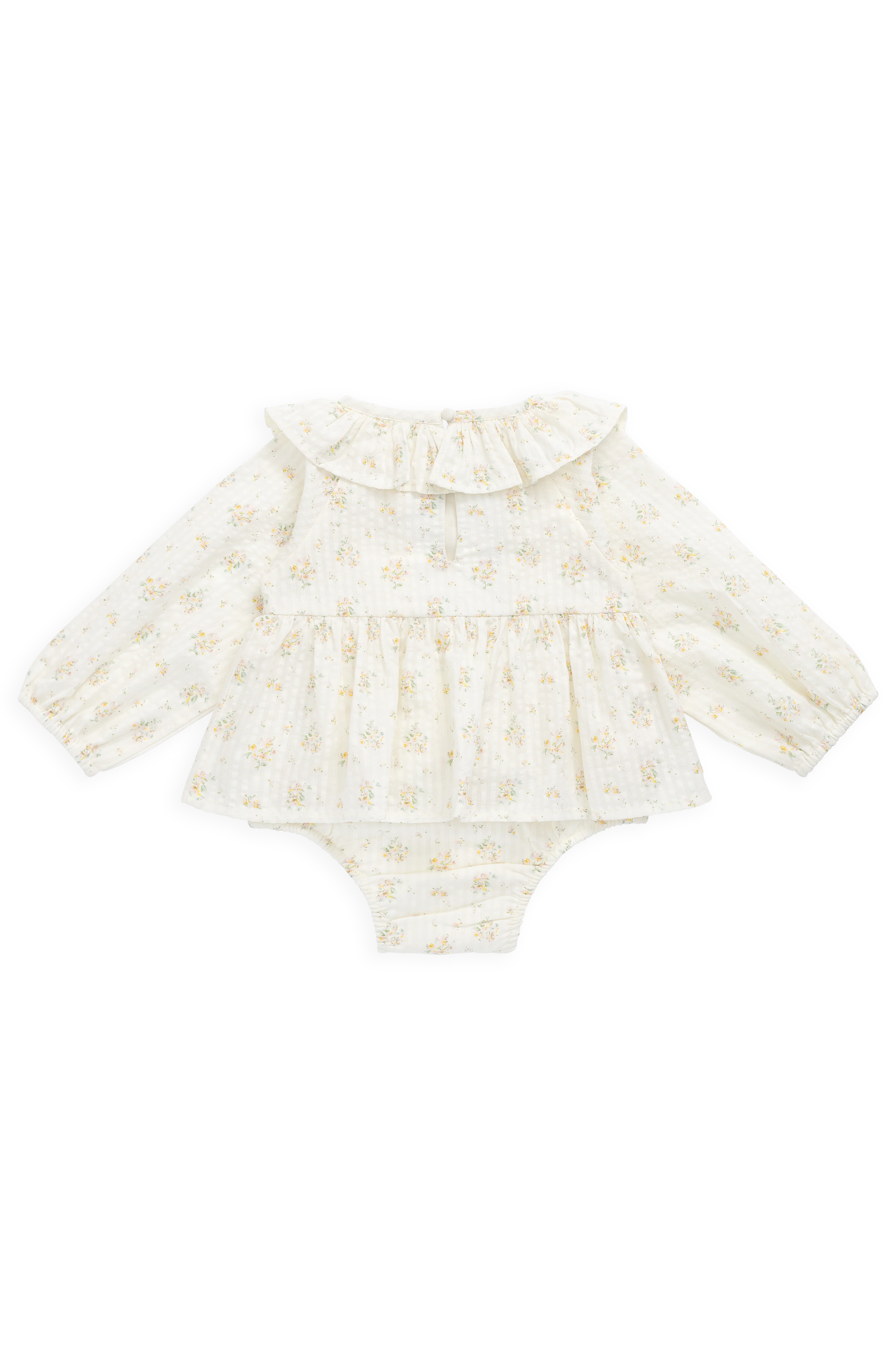 Organic Cotton Cecil Playsuit-Justine Parchment - Image 7