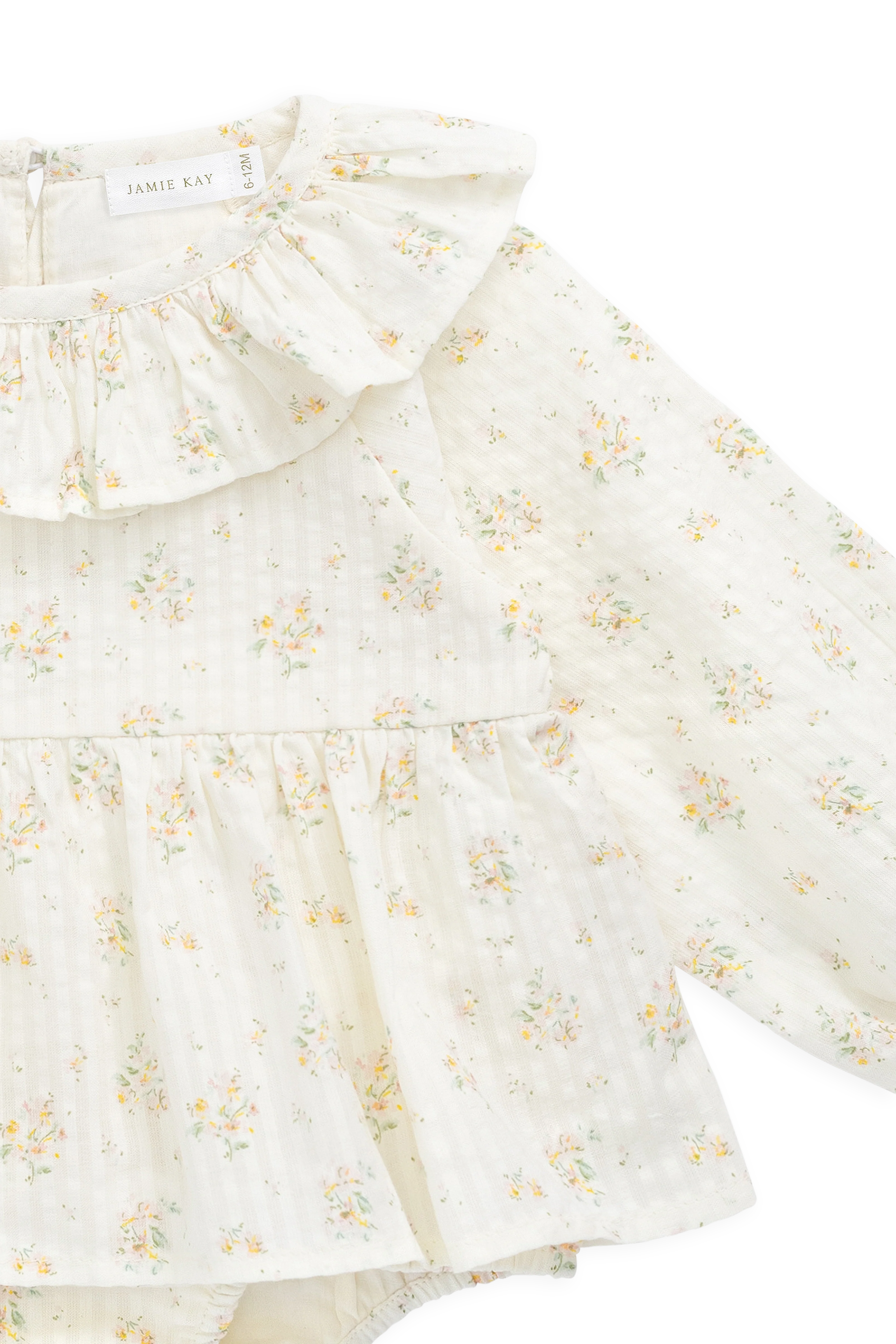Organic Cotton Cecil Playsuit-Justine Parchment - Image 8