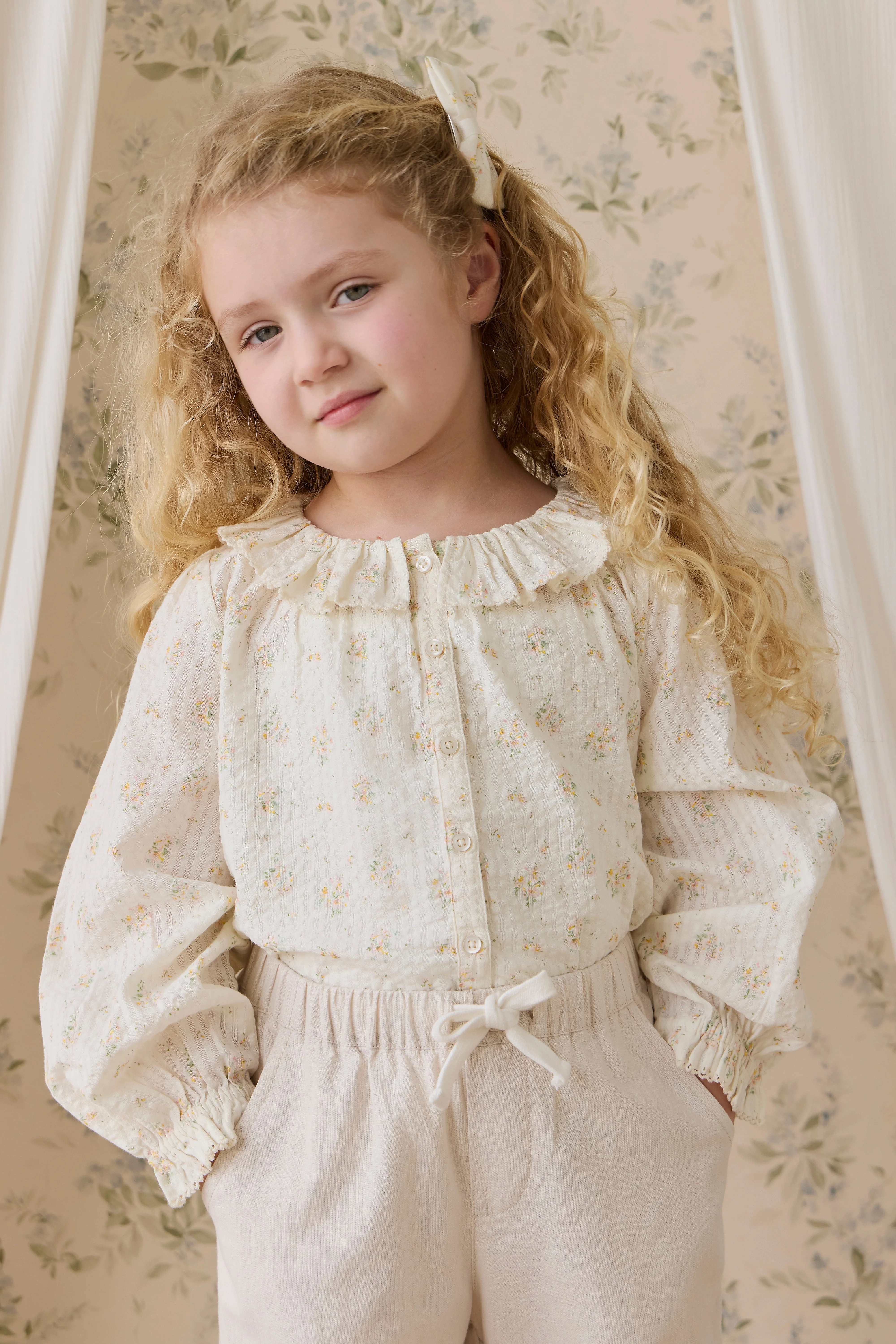 Organic Cotton Cecile Top-Justine Parchment - Image 3